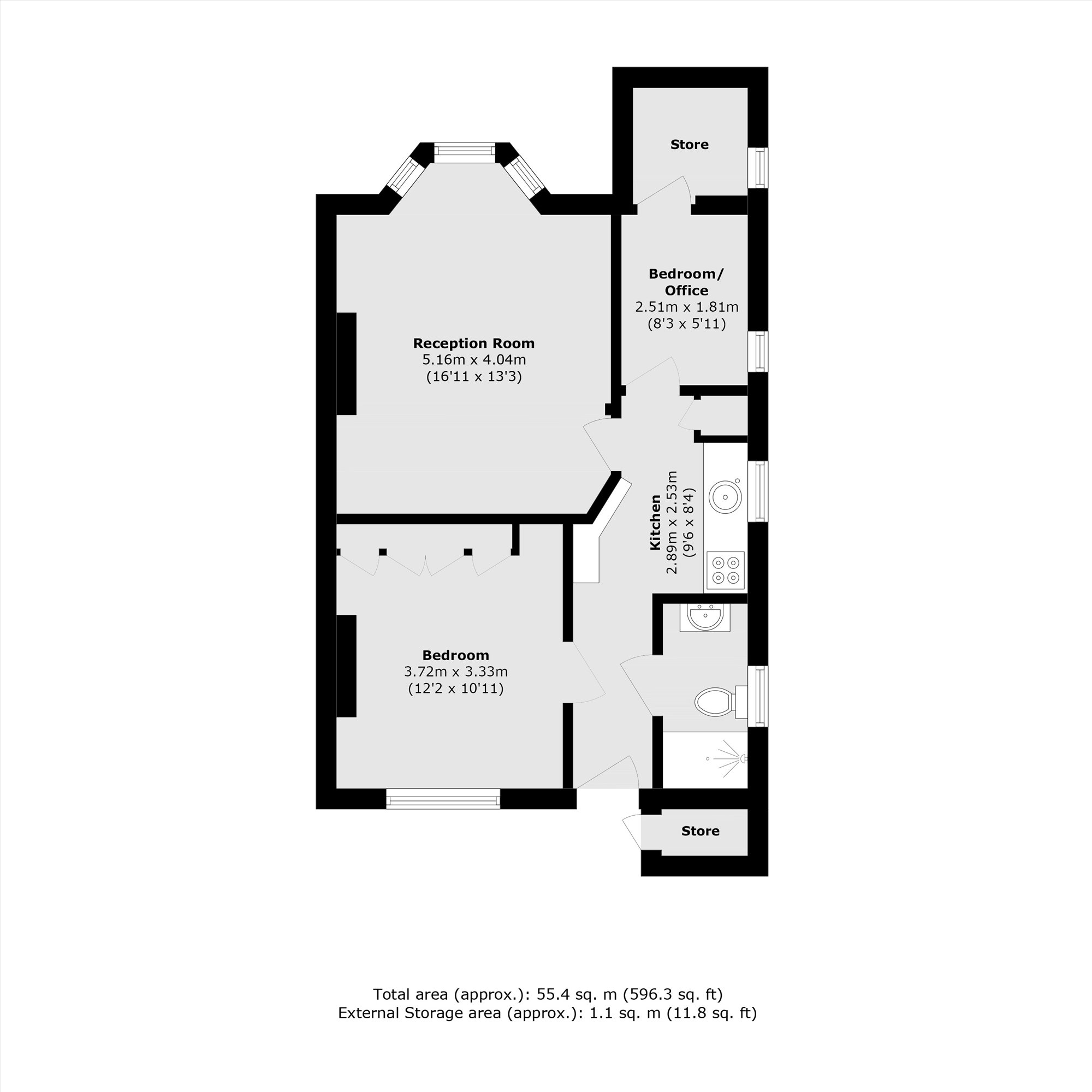 14D, Hampton Road, Teddington floorplan