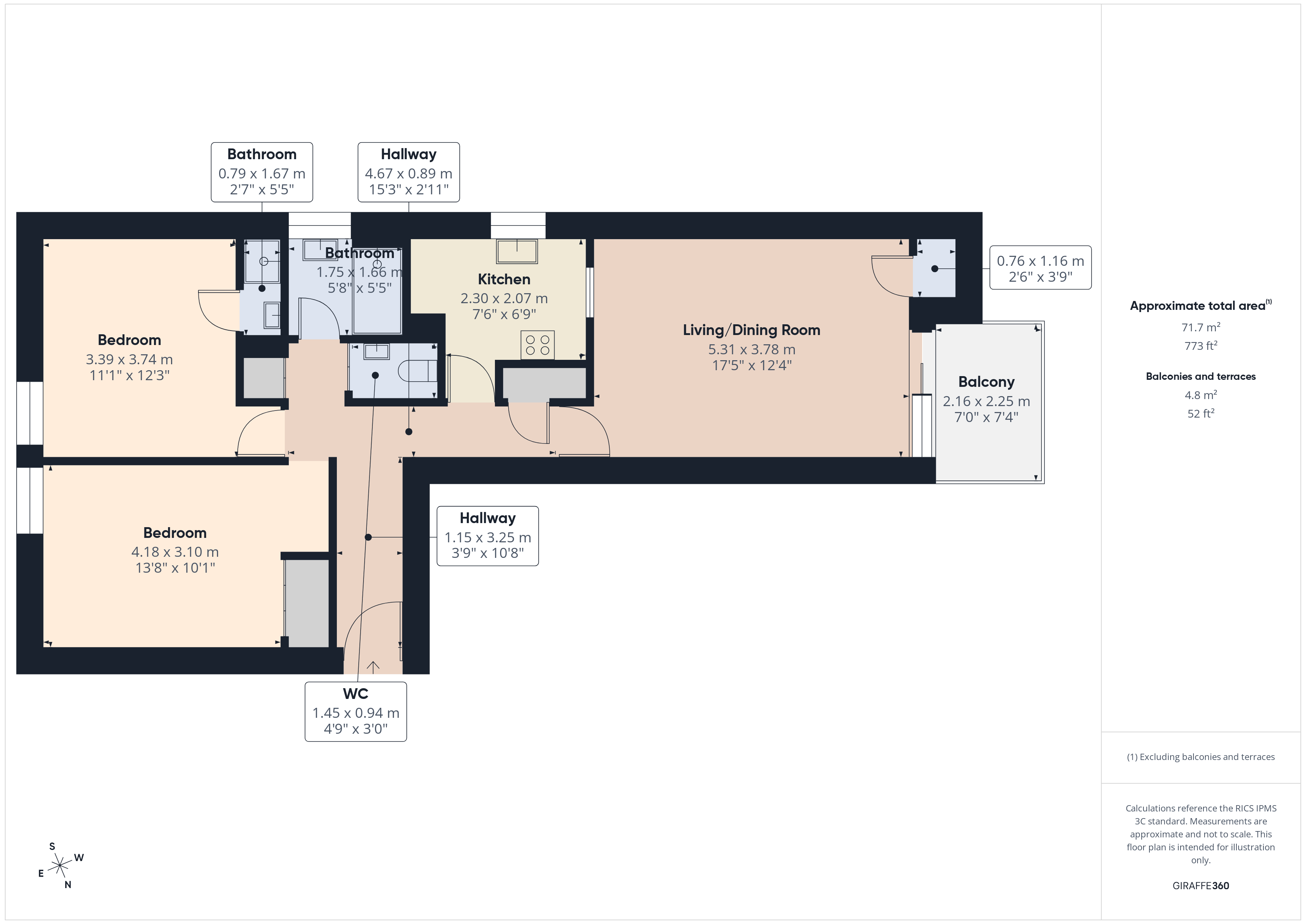 Apartment 4 Etonhurst, 35, Beach Road, North Somerset floorplan