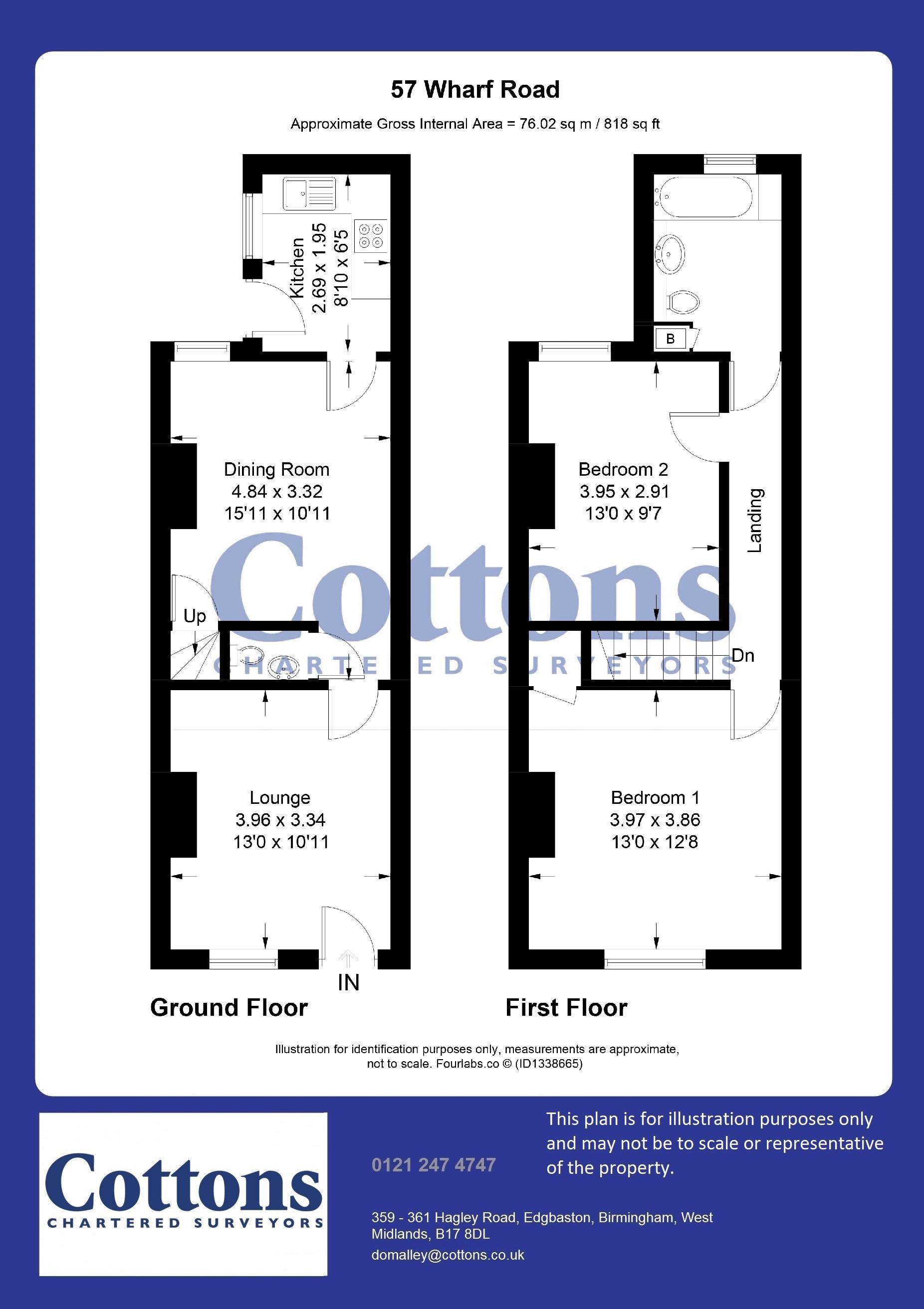 57, Wharf Road, Birmingham floorplan