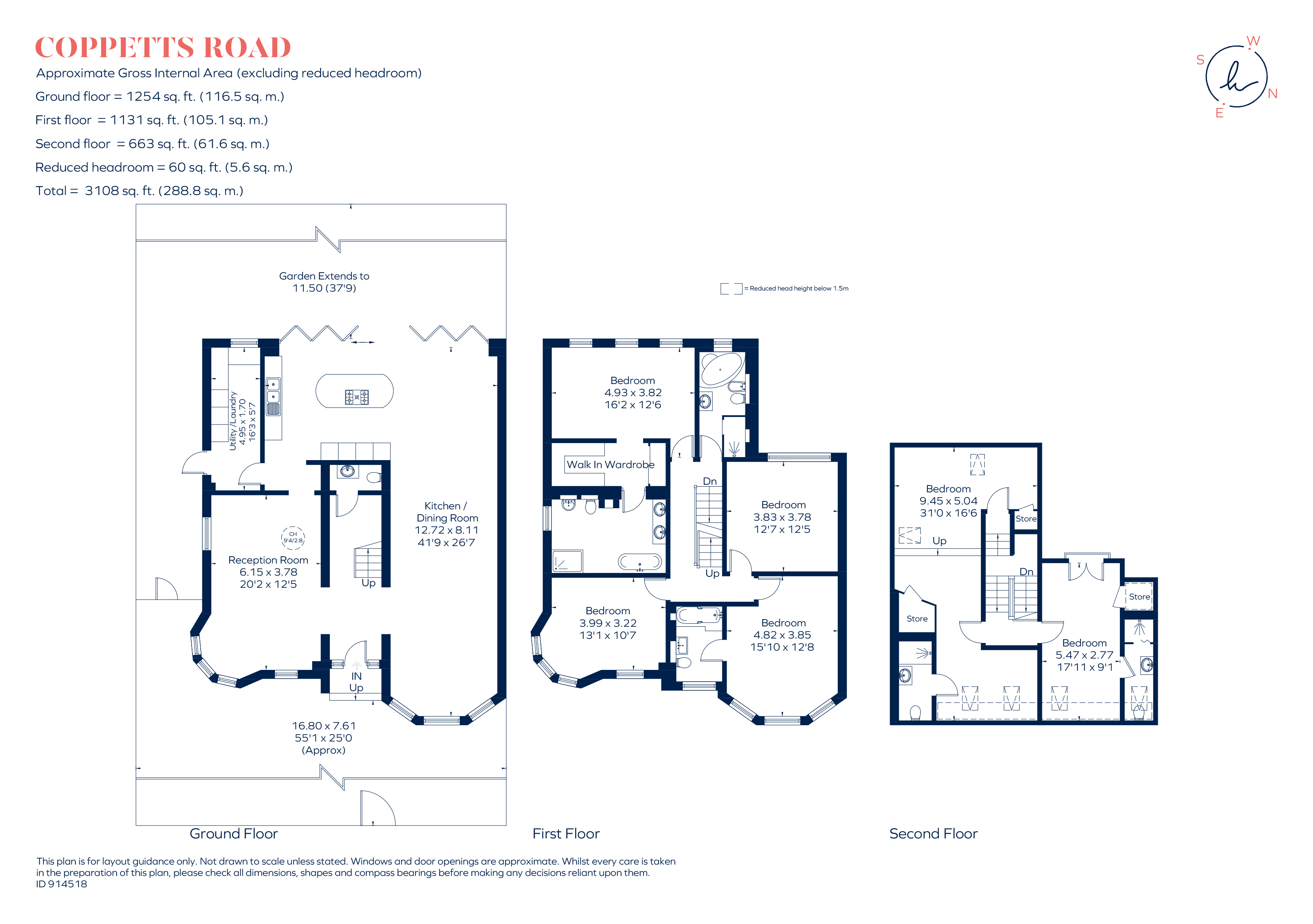 Coppetts Road, London floorplan