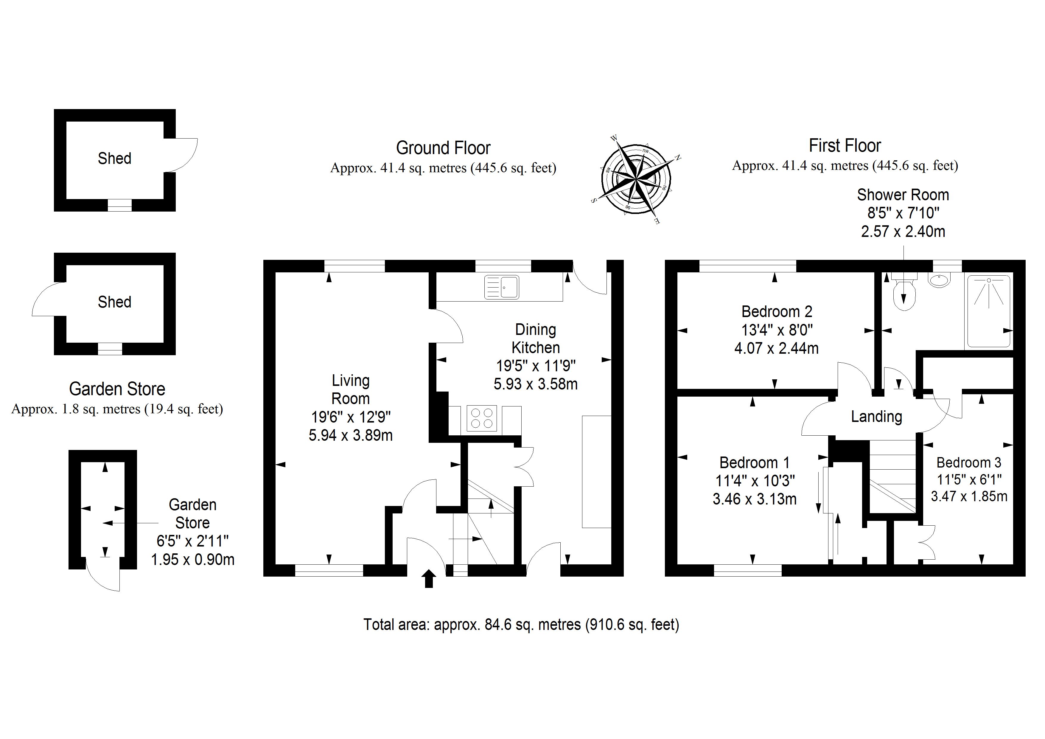 3 Bedrooms Terraced house for sale in Charles Street, Penicuik EH26