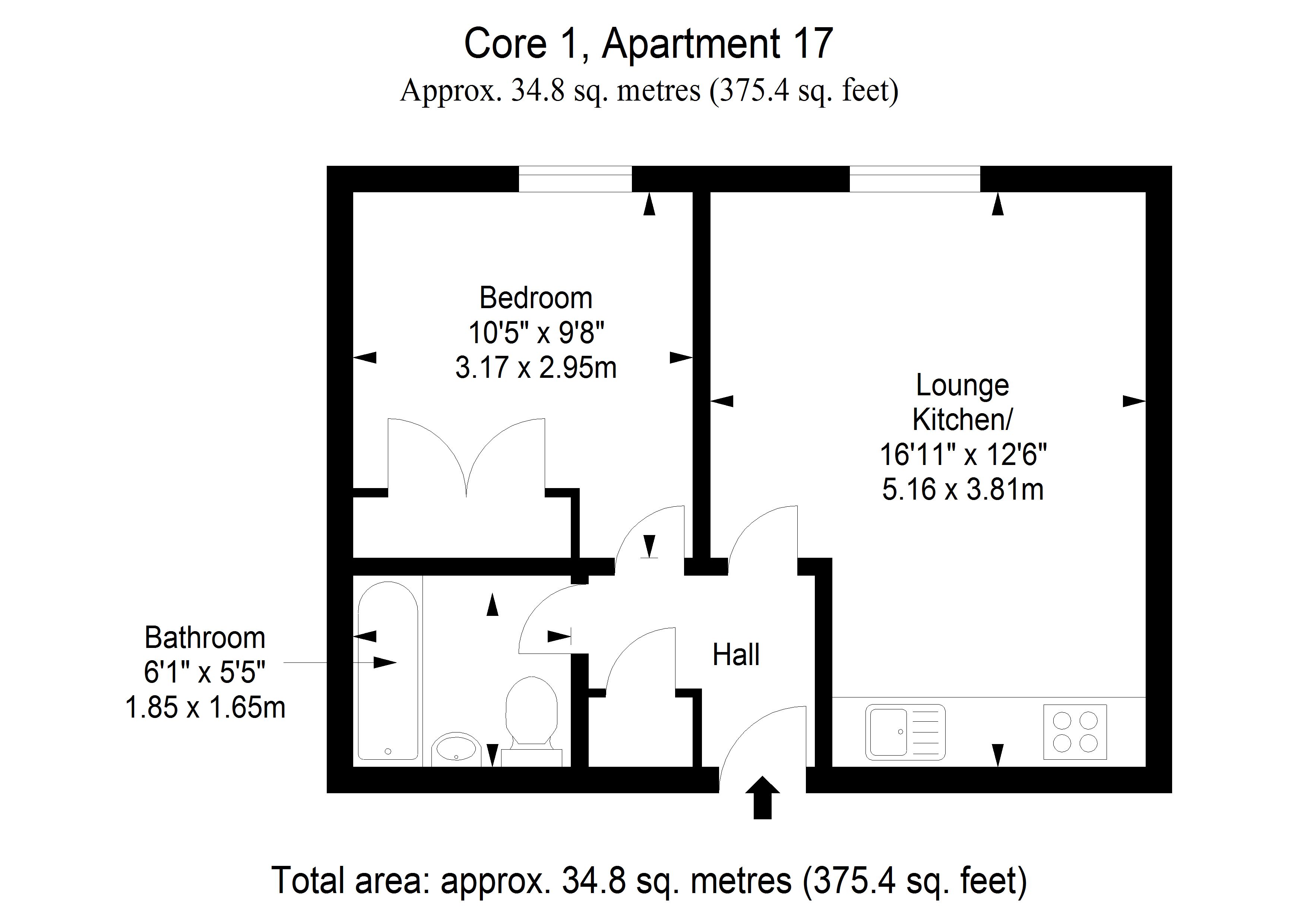 1 Bedrooms Flat for sale in 228/2F5 (Flat 17) Morrison Street, Edinburgh EH3