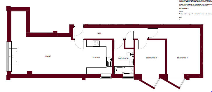 Flat 50, Southampton floorplan