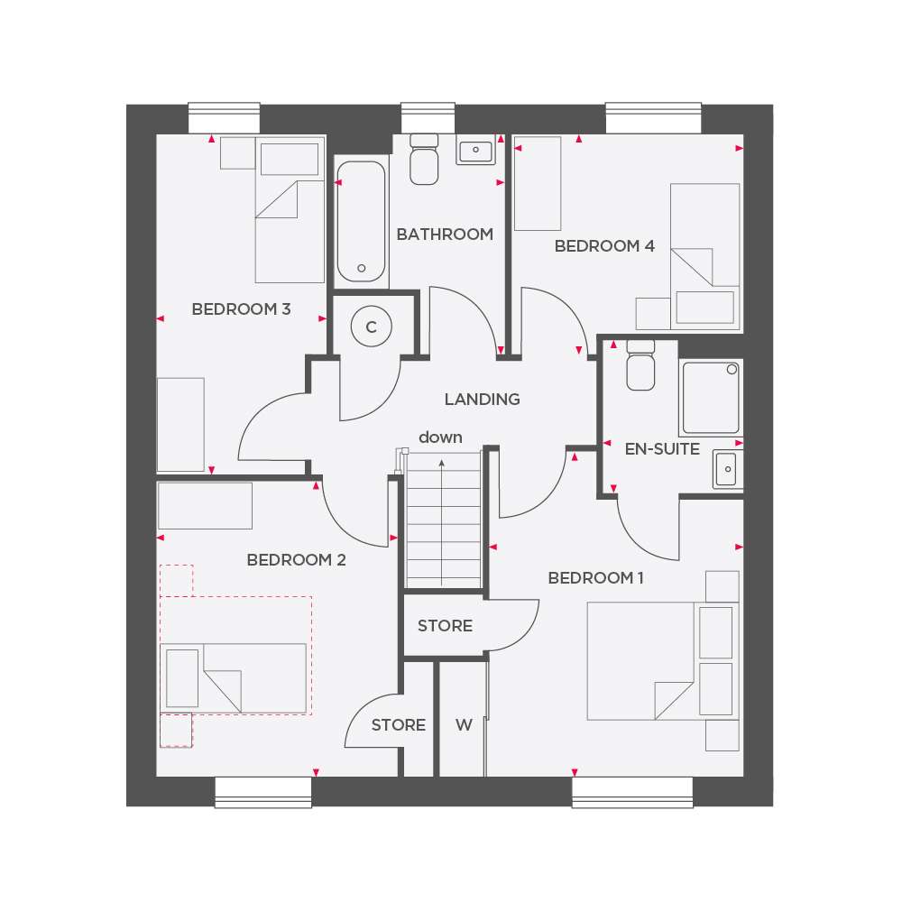 170, Harrow Drive, Higher Bartle floorplan