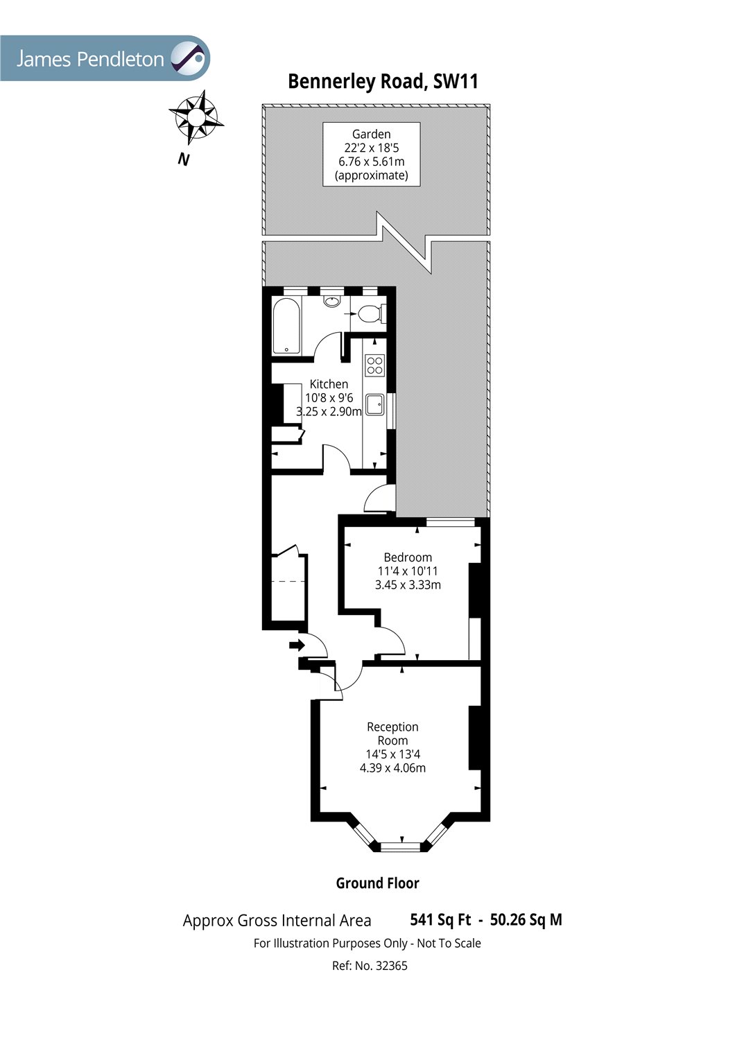 1 Bedrooms Flat to rent in Bennerley Road, Battersea, London SW11