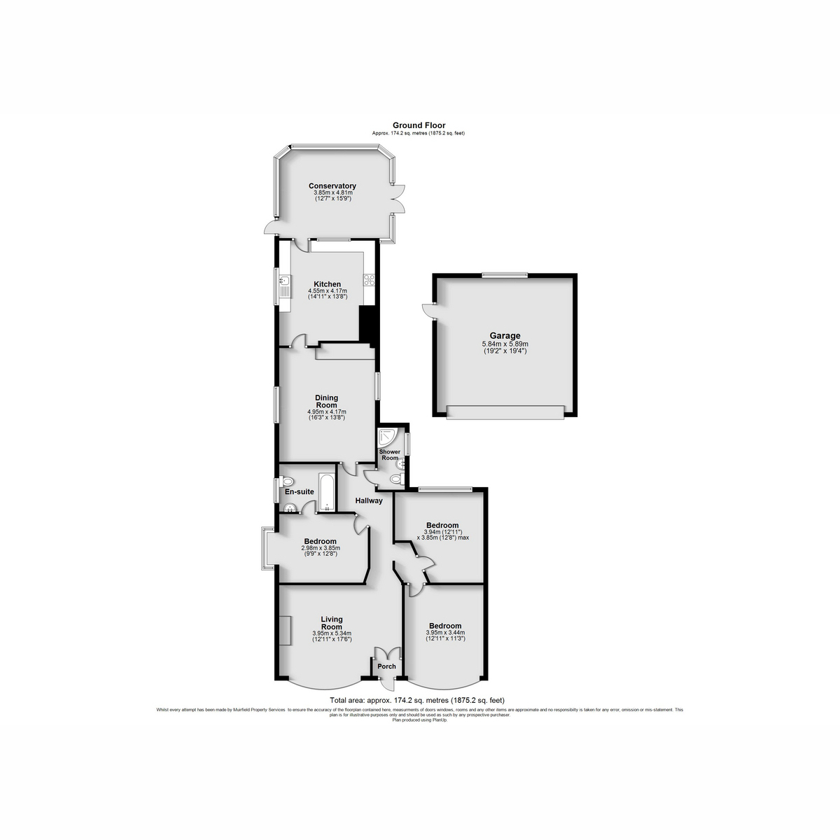 105, Cordy Lane, Brinsley floorplan