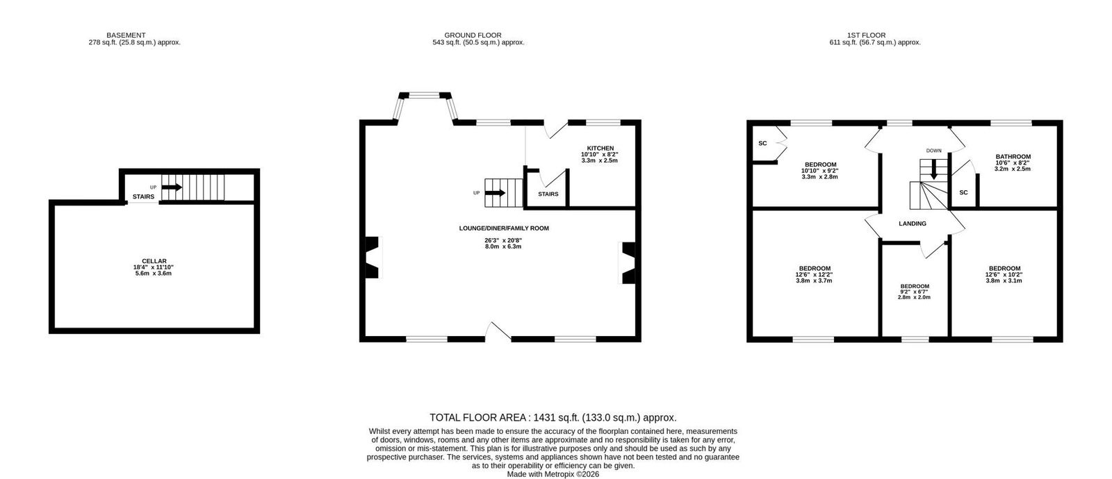 47, Mill Street, Sandy floorplan