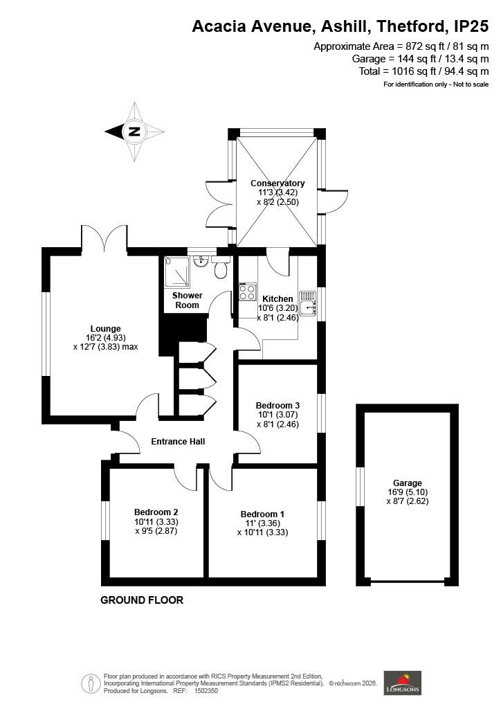 50, Acacia Avenue, Thetford floorplan