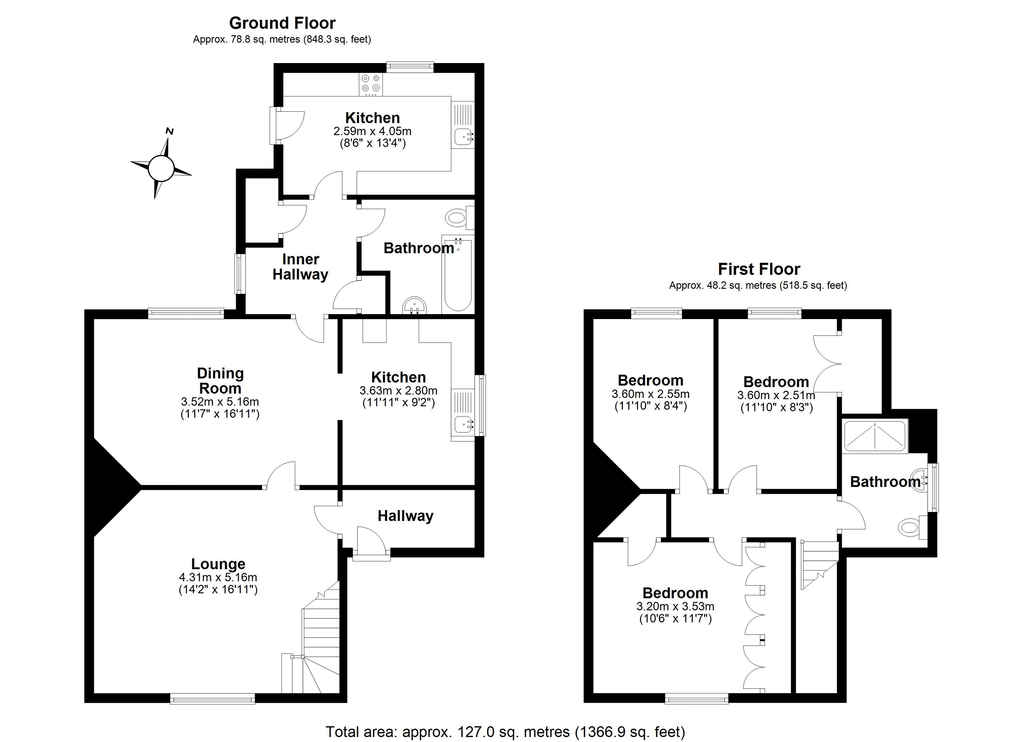 9, Buck Cottages, Shrewsbury floorplan