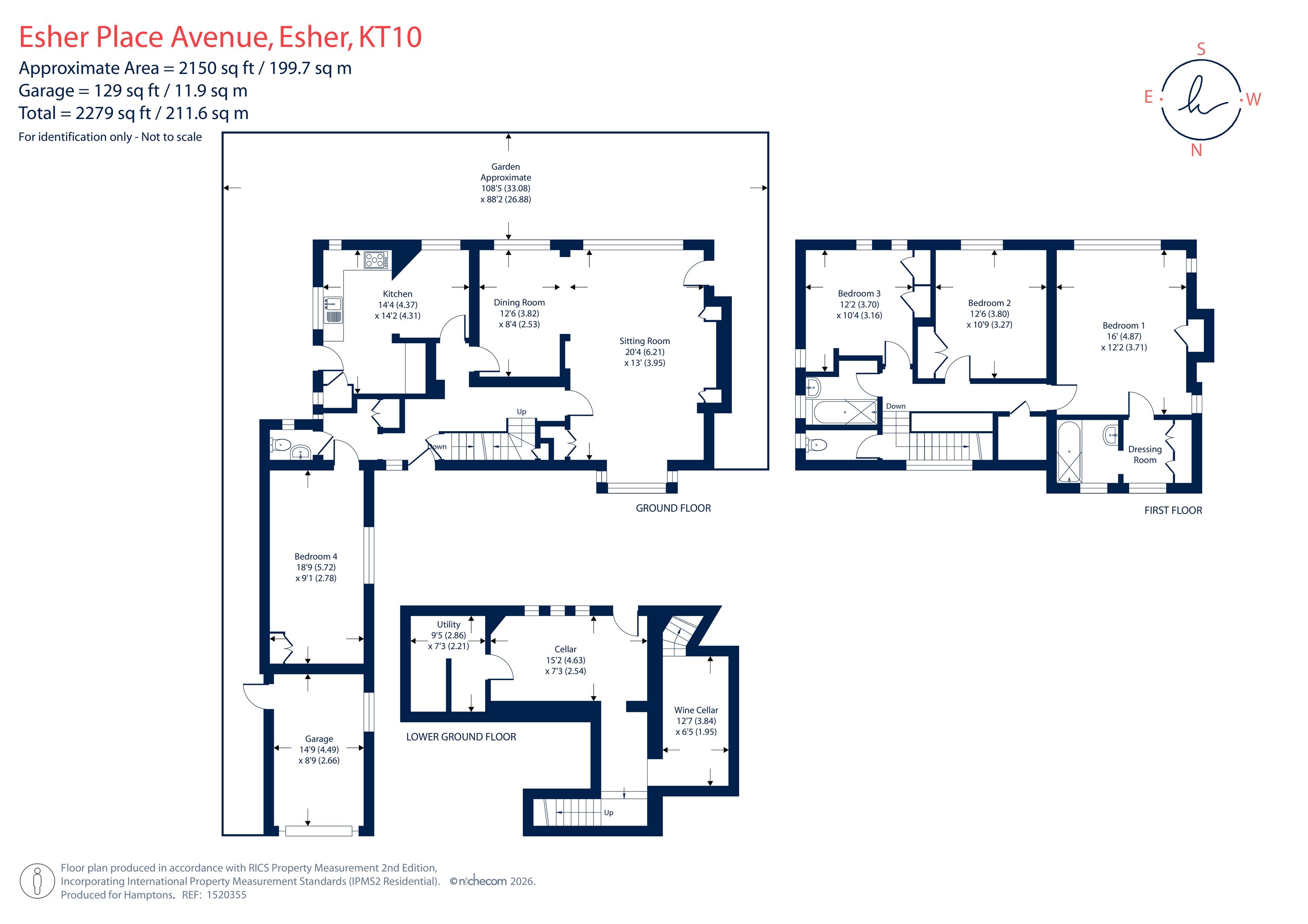 5, Esher Place Avenue, Esher floorplan