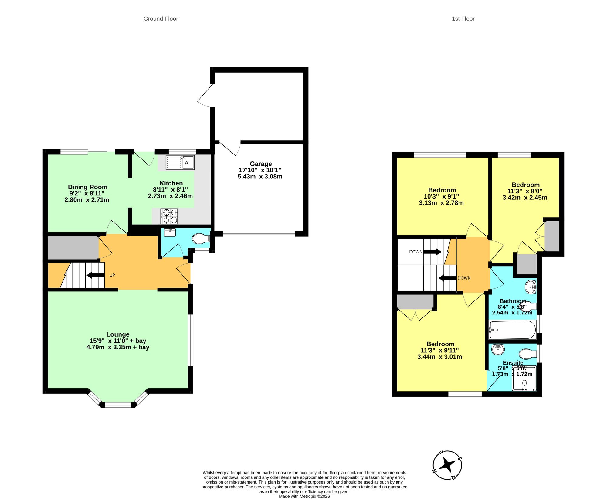 16 Shipley Mill Close, Ashford floorplan