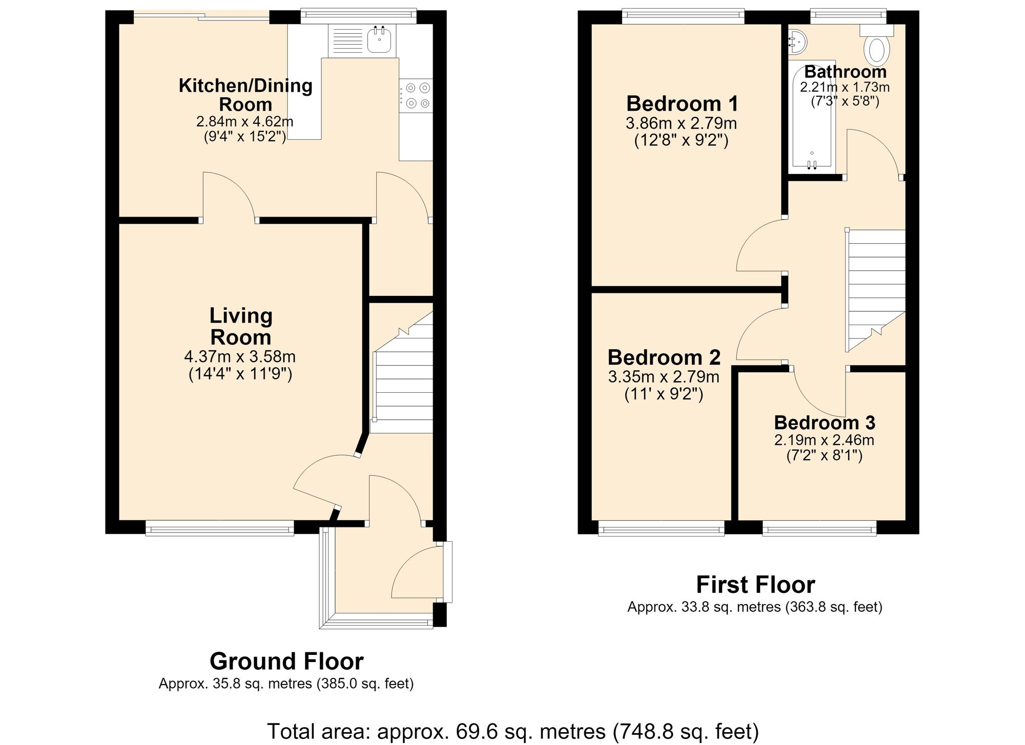 2 Brooke Close, Accrington floorplan