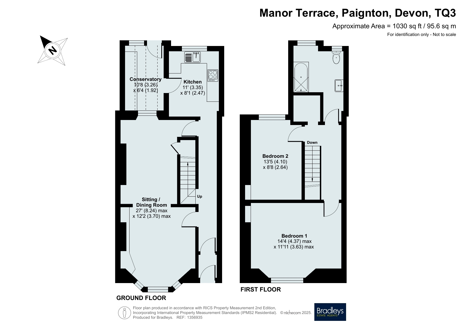 11, Manor Terrace, Devon floorplan