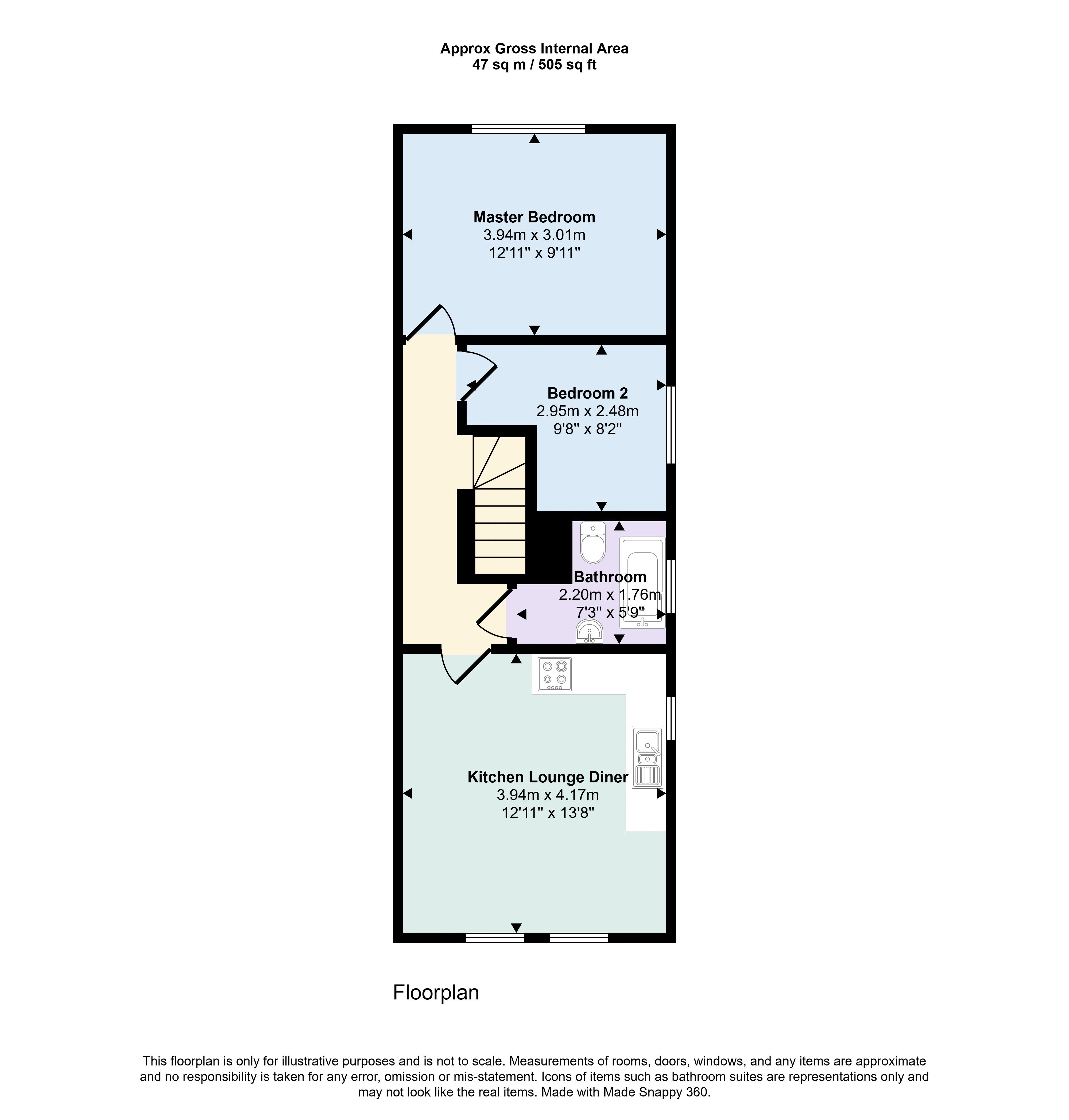 Flat 3, 20, Southcote Road, Bournemouth floorplan