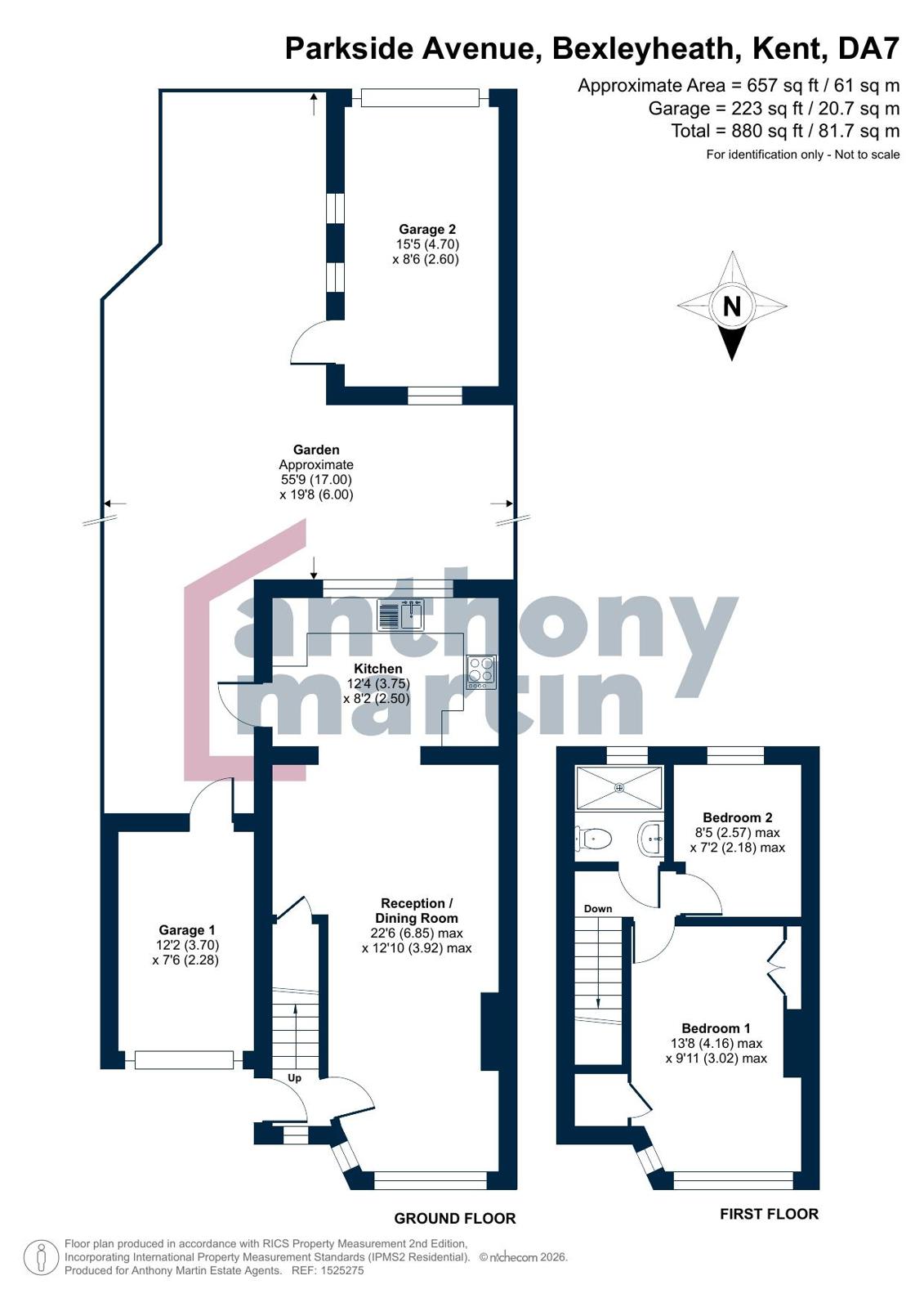 56, Parkside Avenue, Kent floorplan