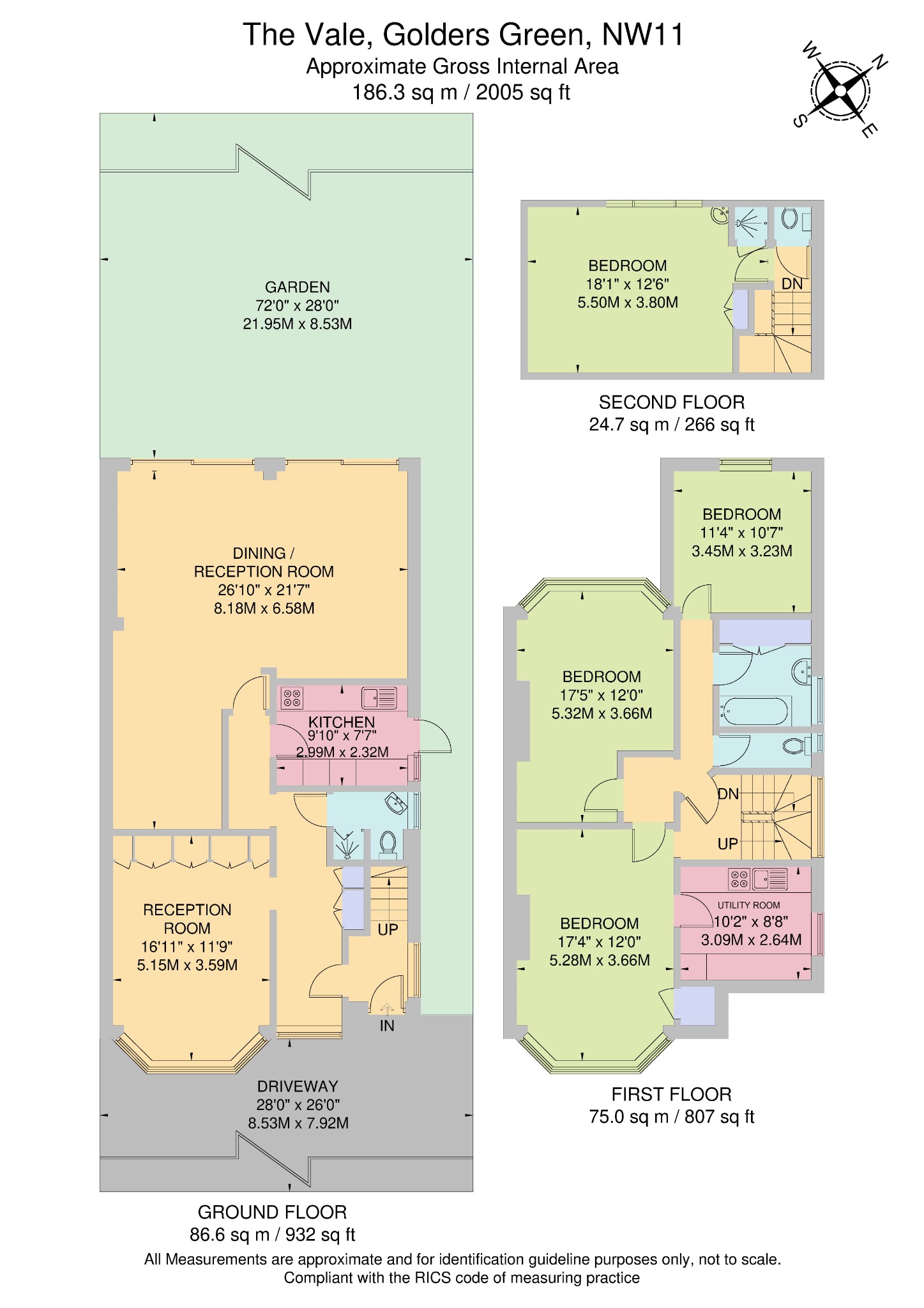 21, The Vale, London floorplan