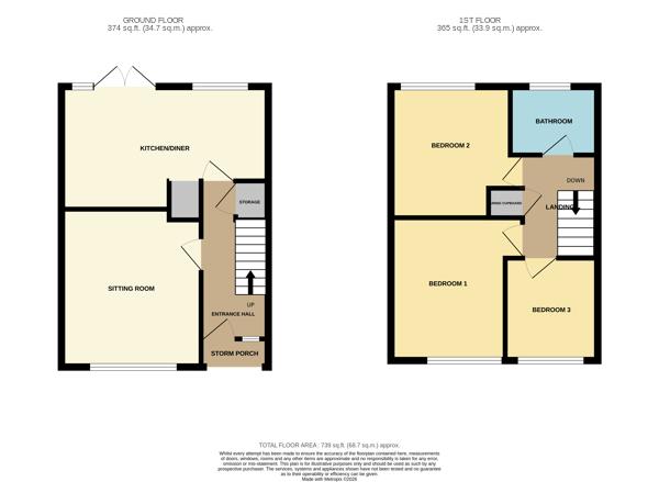 7, Edendale, Lowestoft floorplan