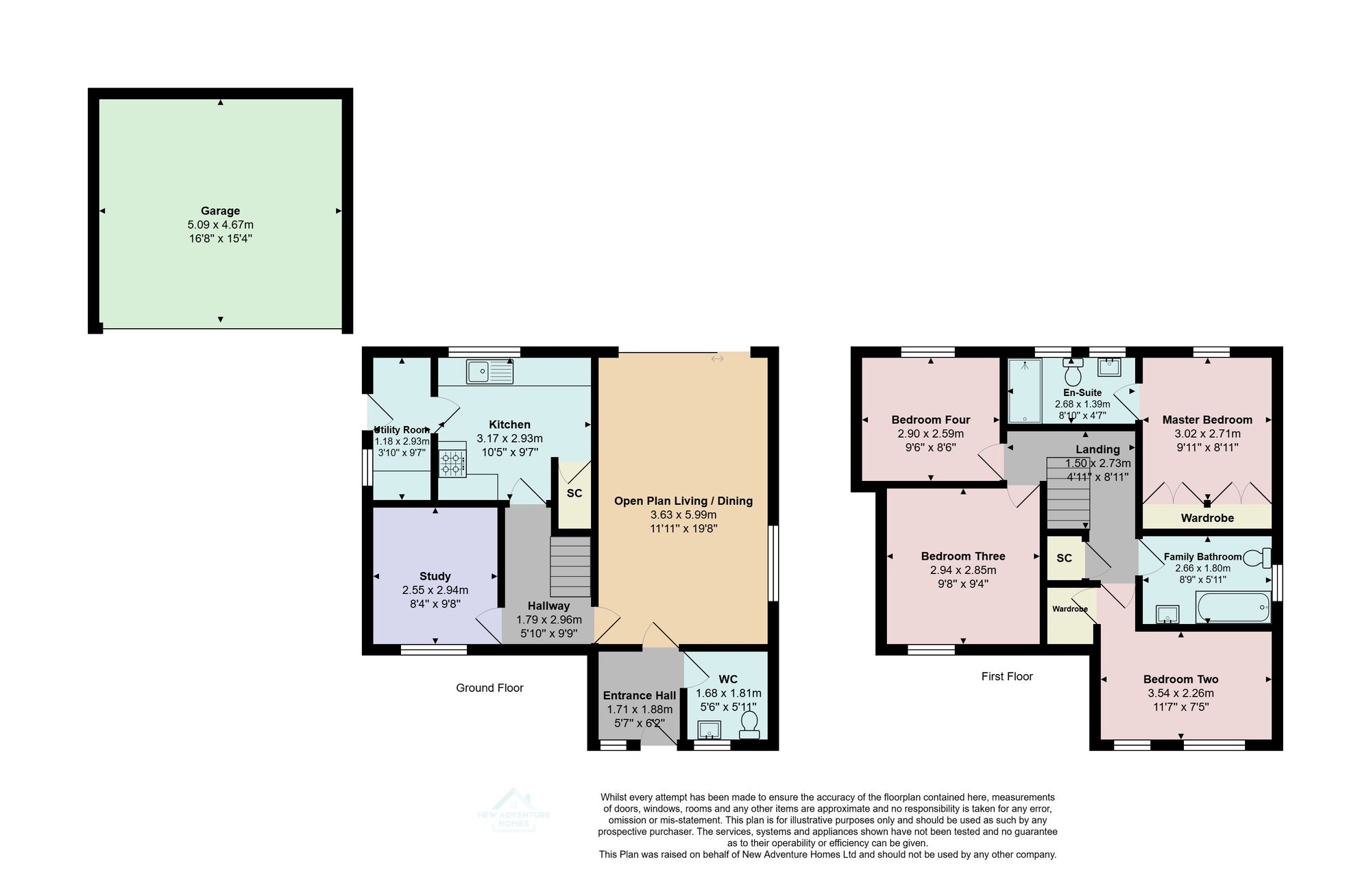 2 Hanbury Close, Crewe floorplan