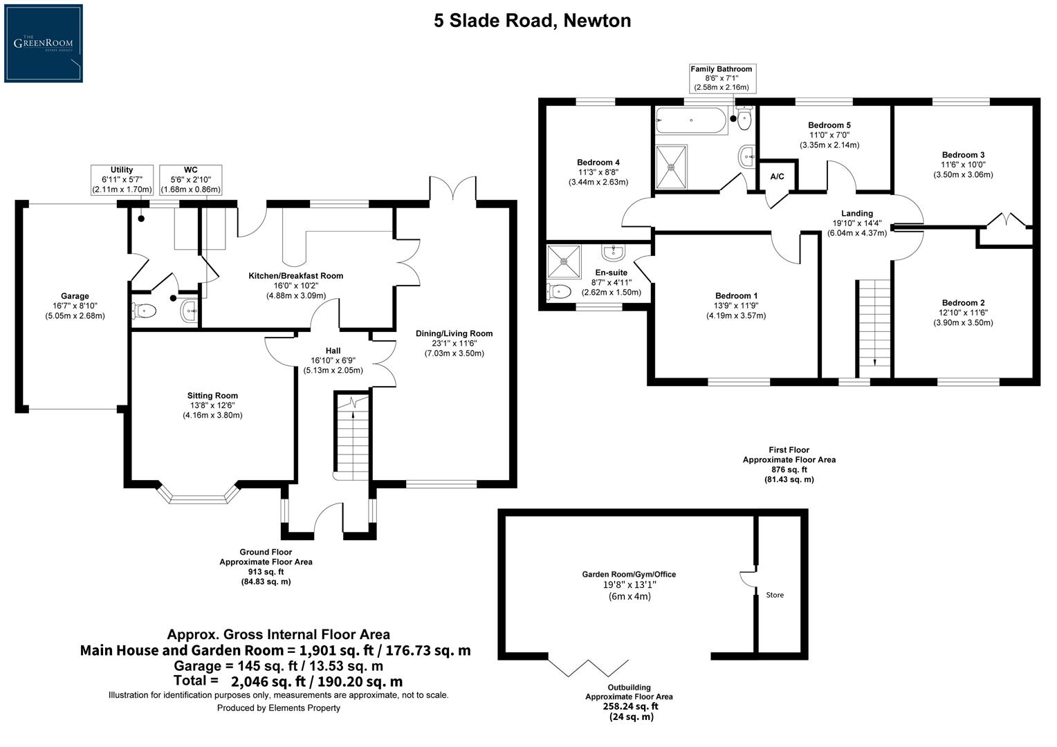 5, Slade Road, Swansea floorplan