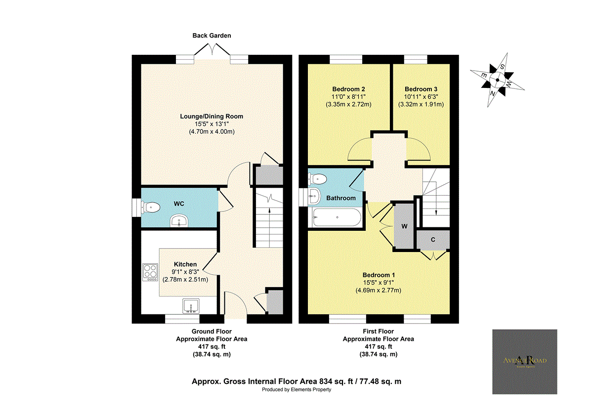 86 Cadwell Crescent, Gorebridge floorplan