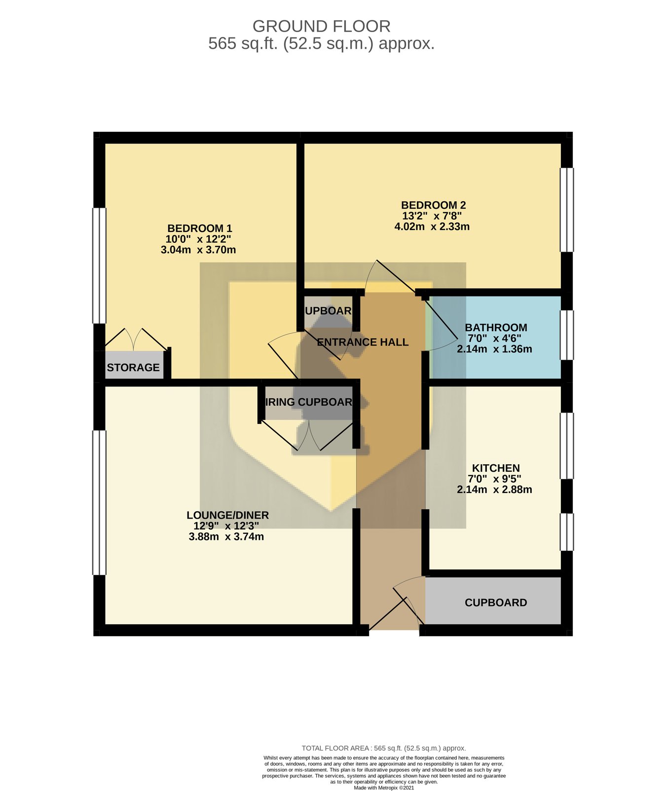 60 Dodderidge House, Castle Street, Northampton floorplan