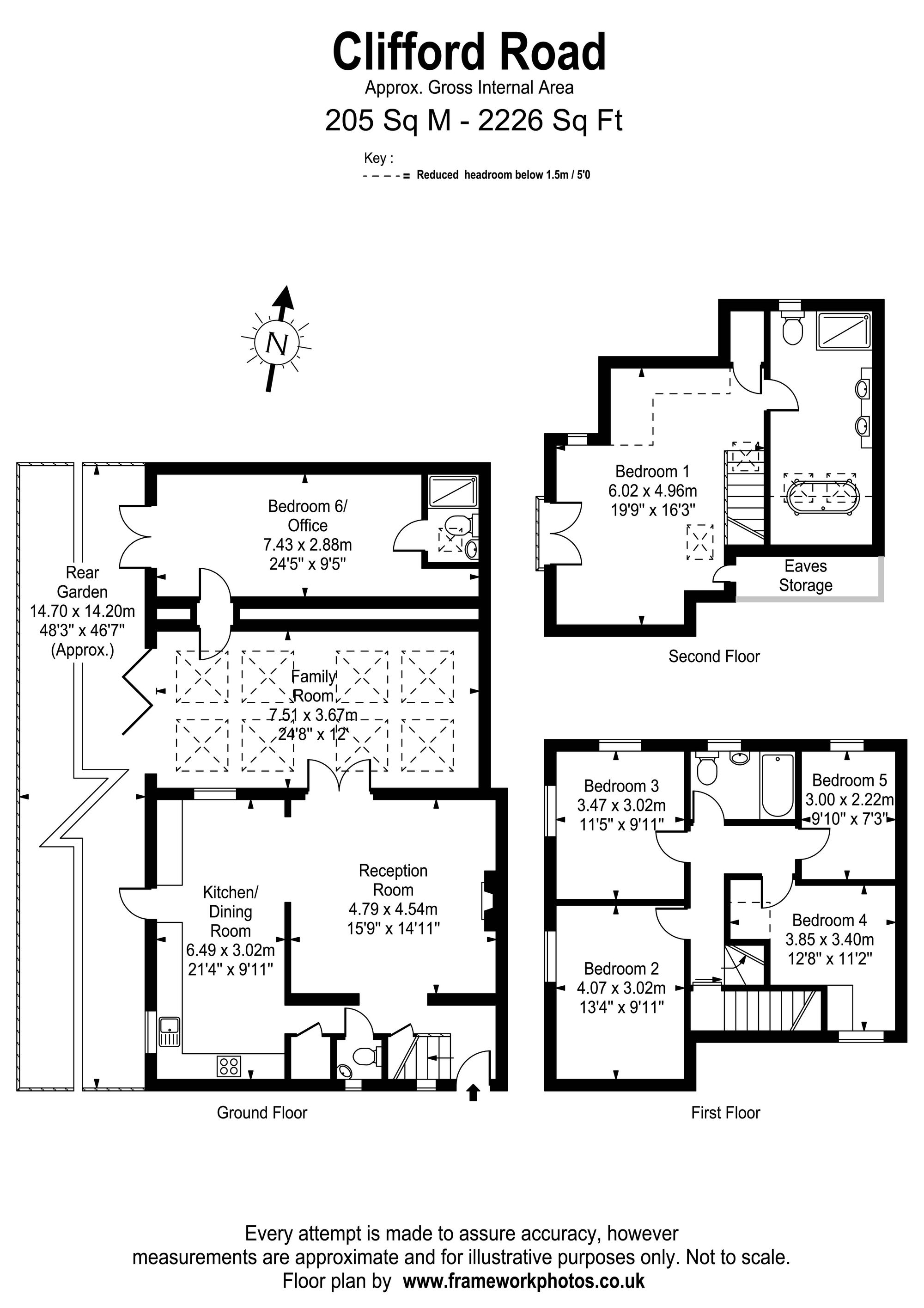 13 Clifford Road, Richmond floorplan