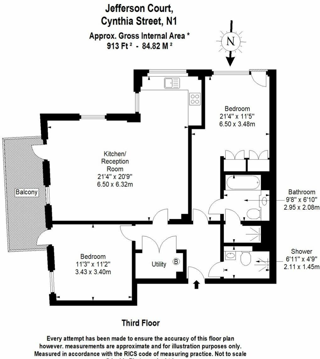 1, Jefferson Court, 1 Cynthia Street,, King's Cross Quarter floorplan