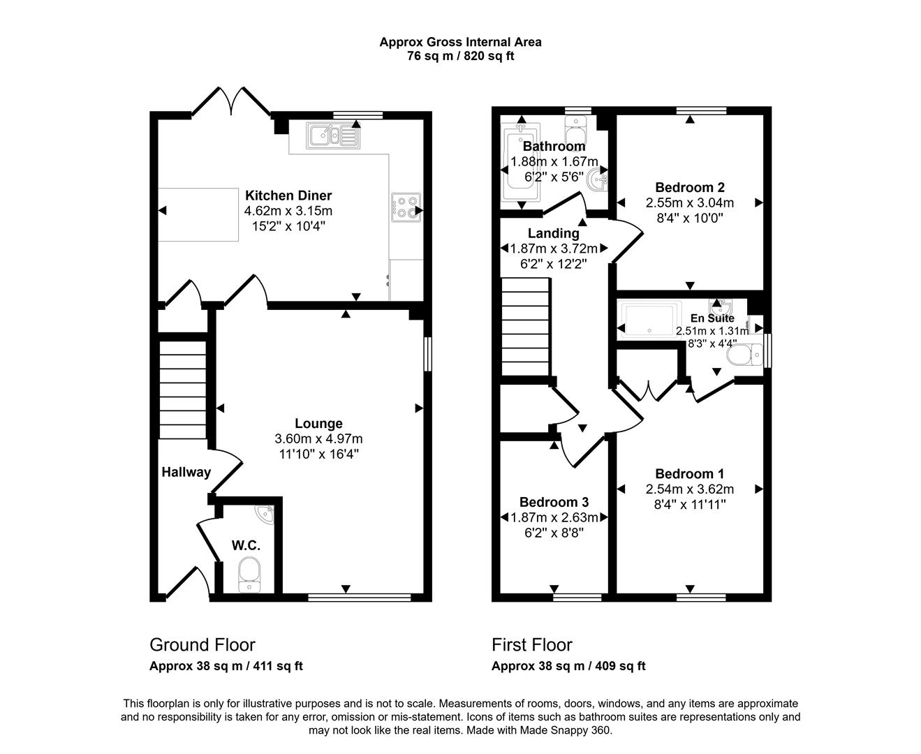 36, Castle Way, Newport floorplan