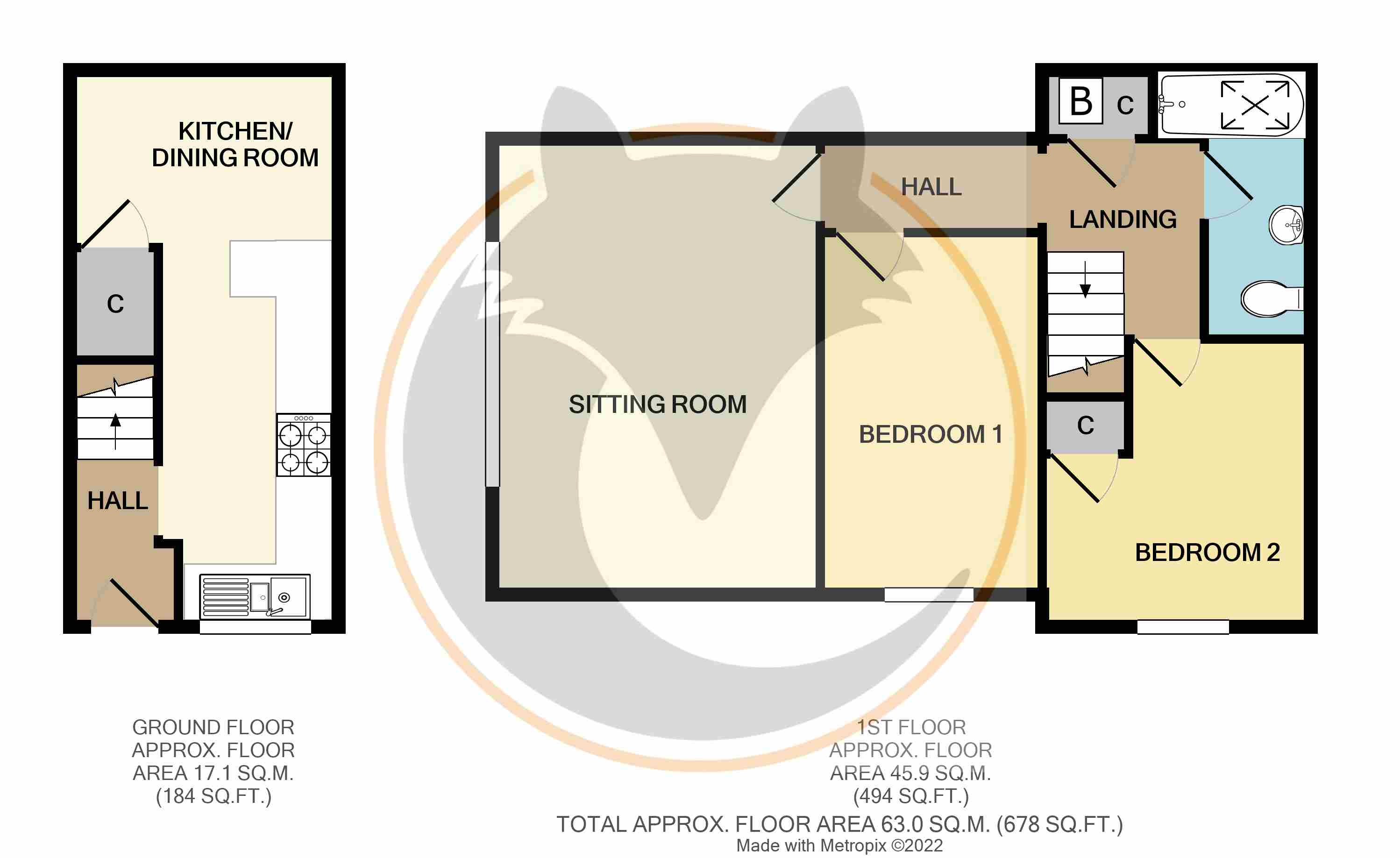 3 Lymore Mews, 83, High Street, Lymington floorplan