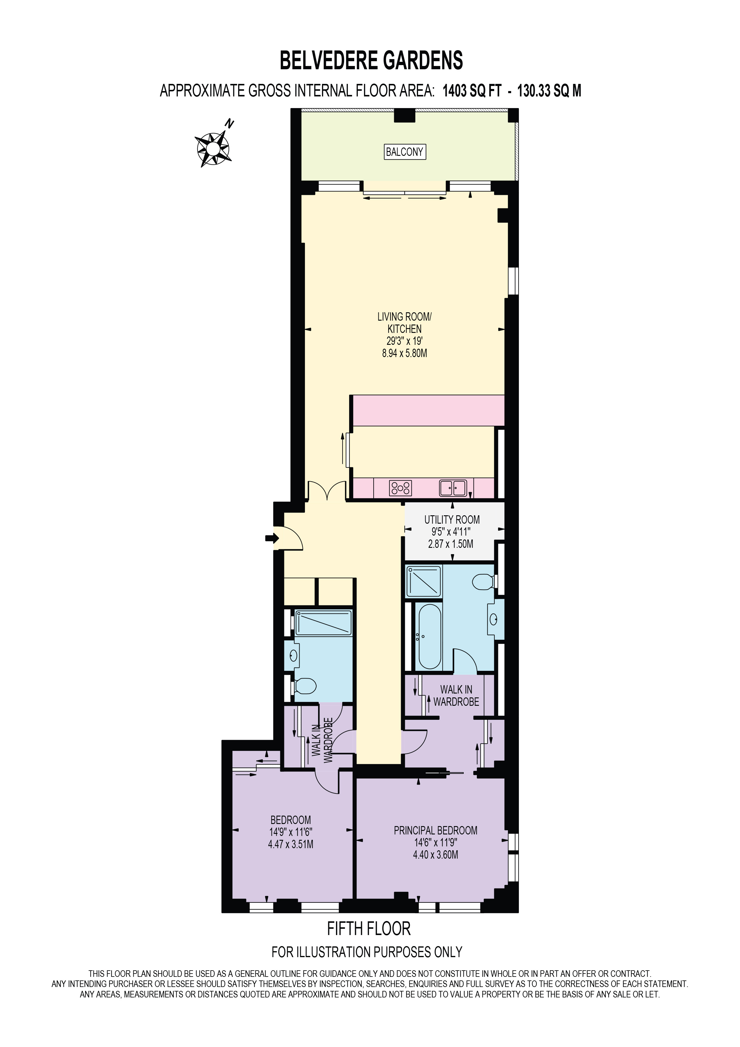 5, Belvedere Road, London floorplan