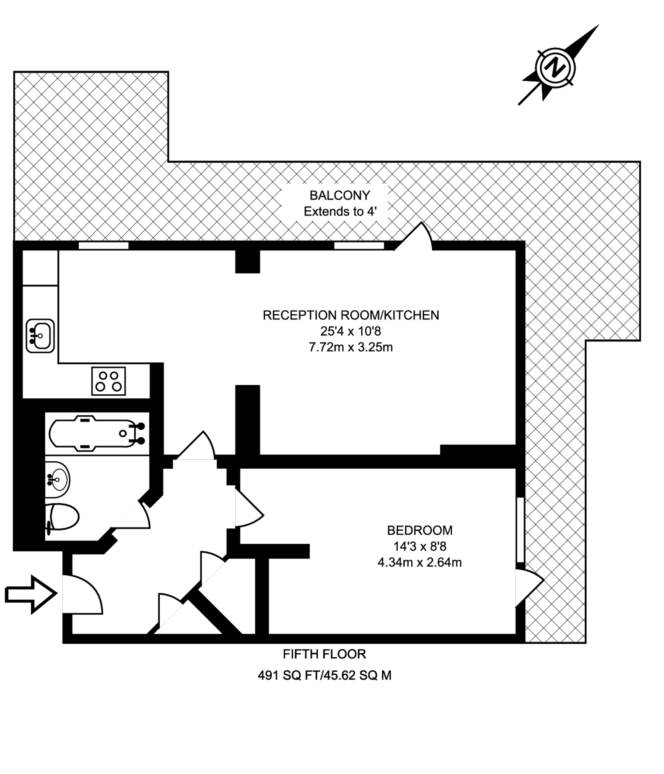 Putney Hill, Putney floorplan