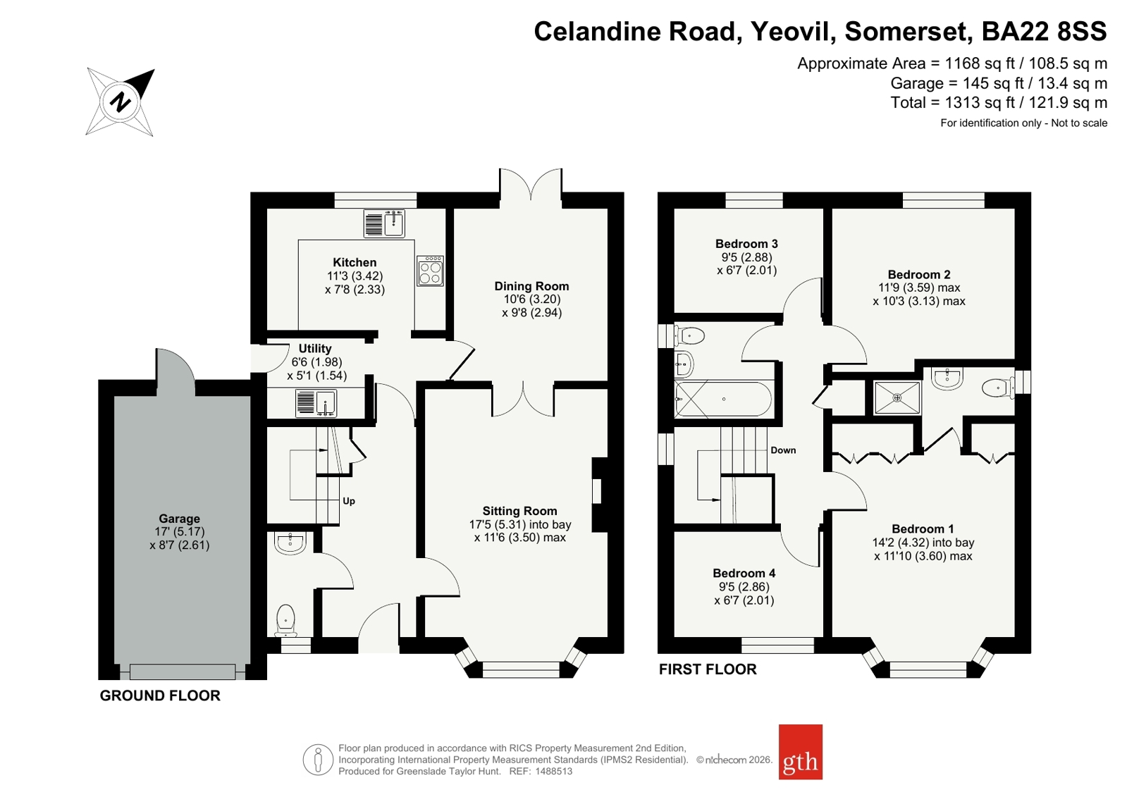 2, Celandine Road, Somerset floorplan