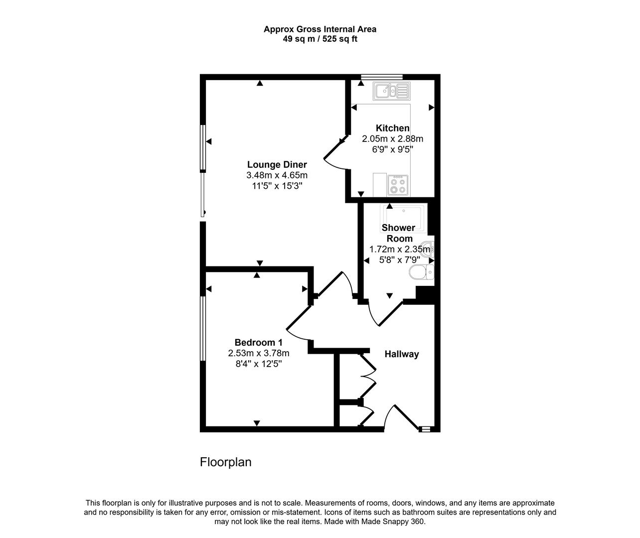 7 Brighton Mews, Main Street, Pembroke floorplan