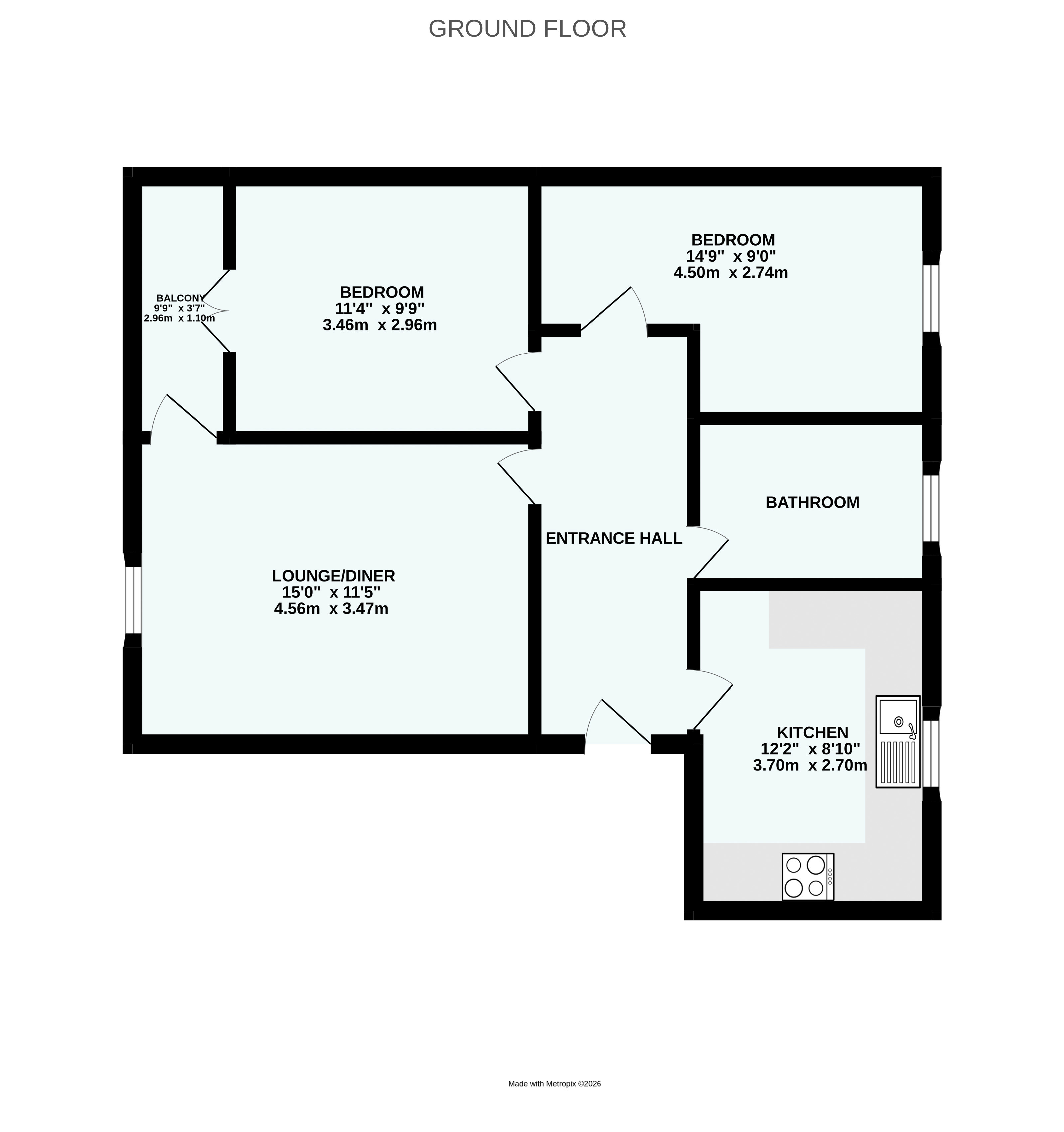 10, Edmonds Walk, Devon floorplan