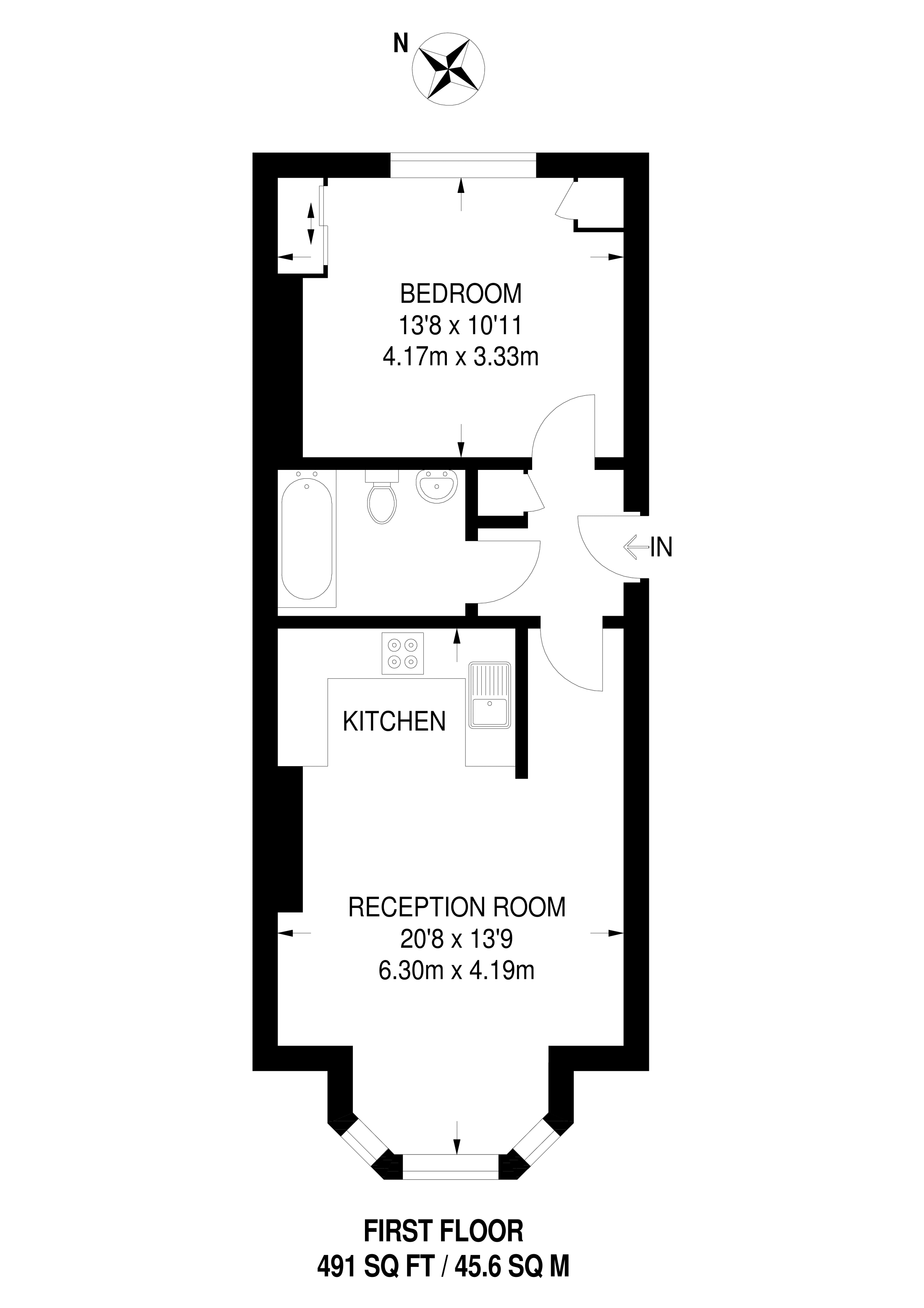 1 Bedrooms Flat to rent in Grove Crescent, Kingston KT1