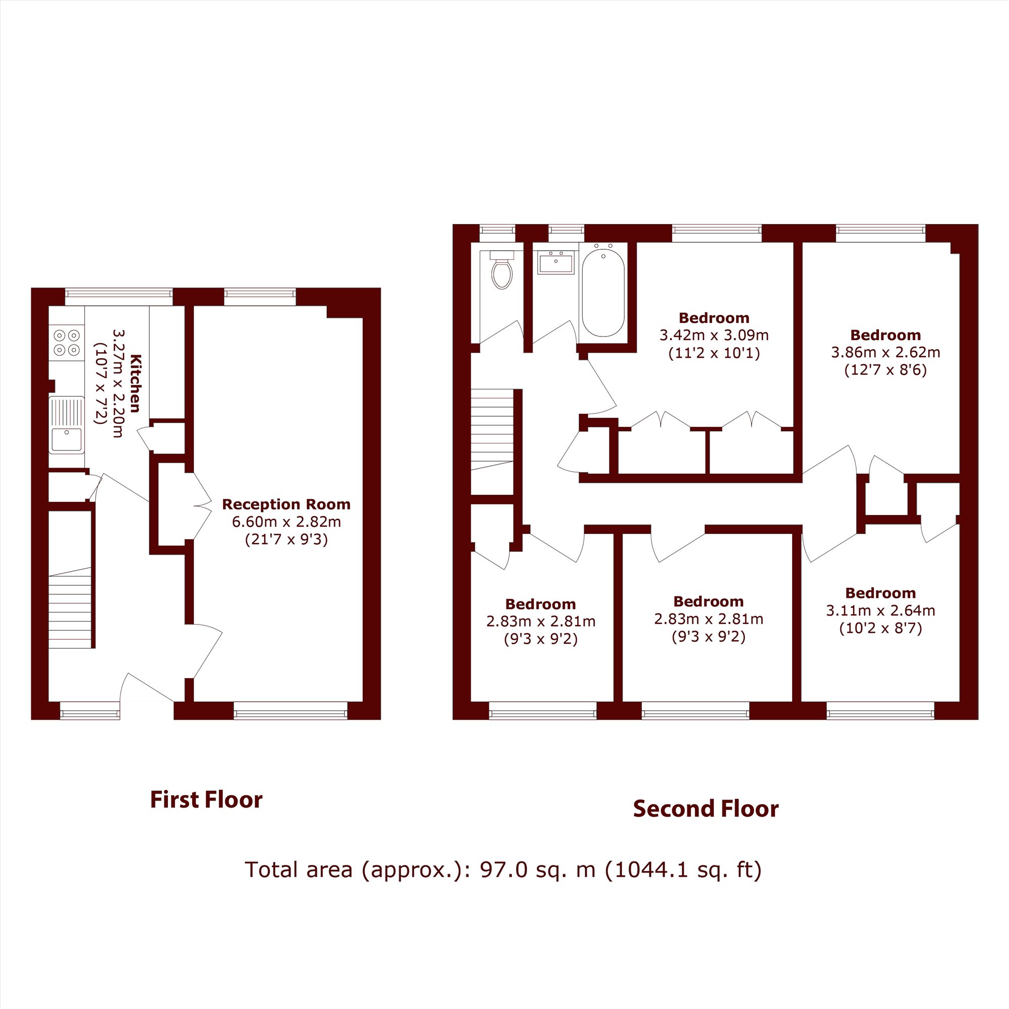 51, Lorrimore Square, London floorplan
