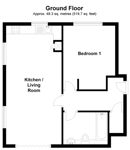 1 Bedrooms Flat for sale in Woodlands Road, Jasmine Court, Bexleyheath, Kent DA7