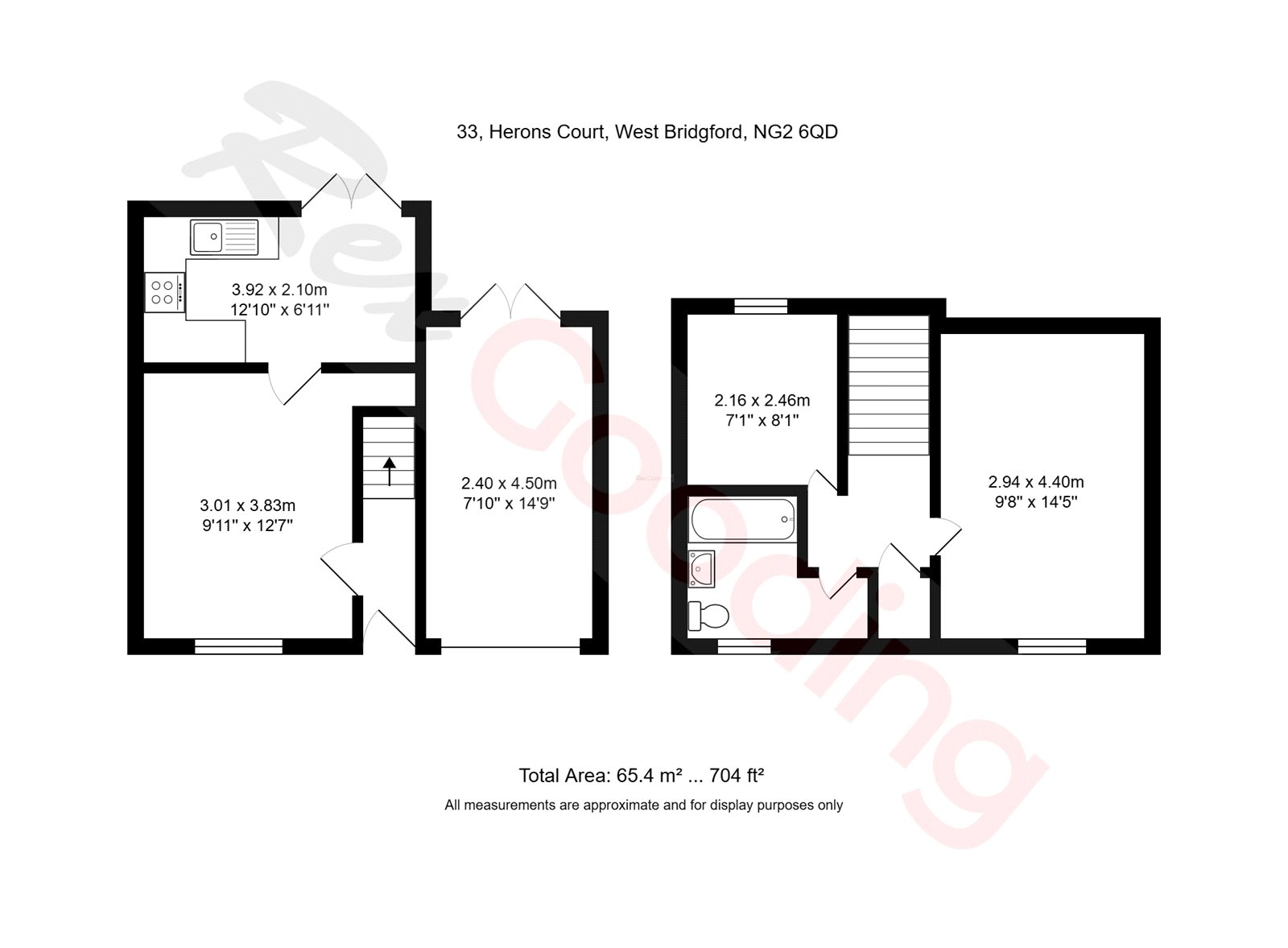 33, Herons Court, Nottingham floorplan