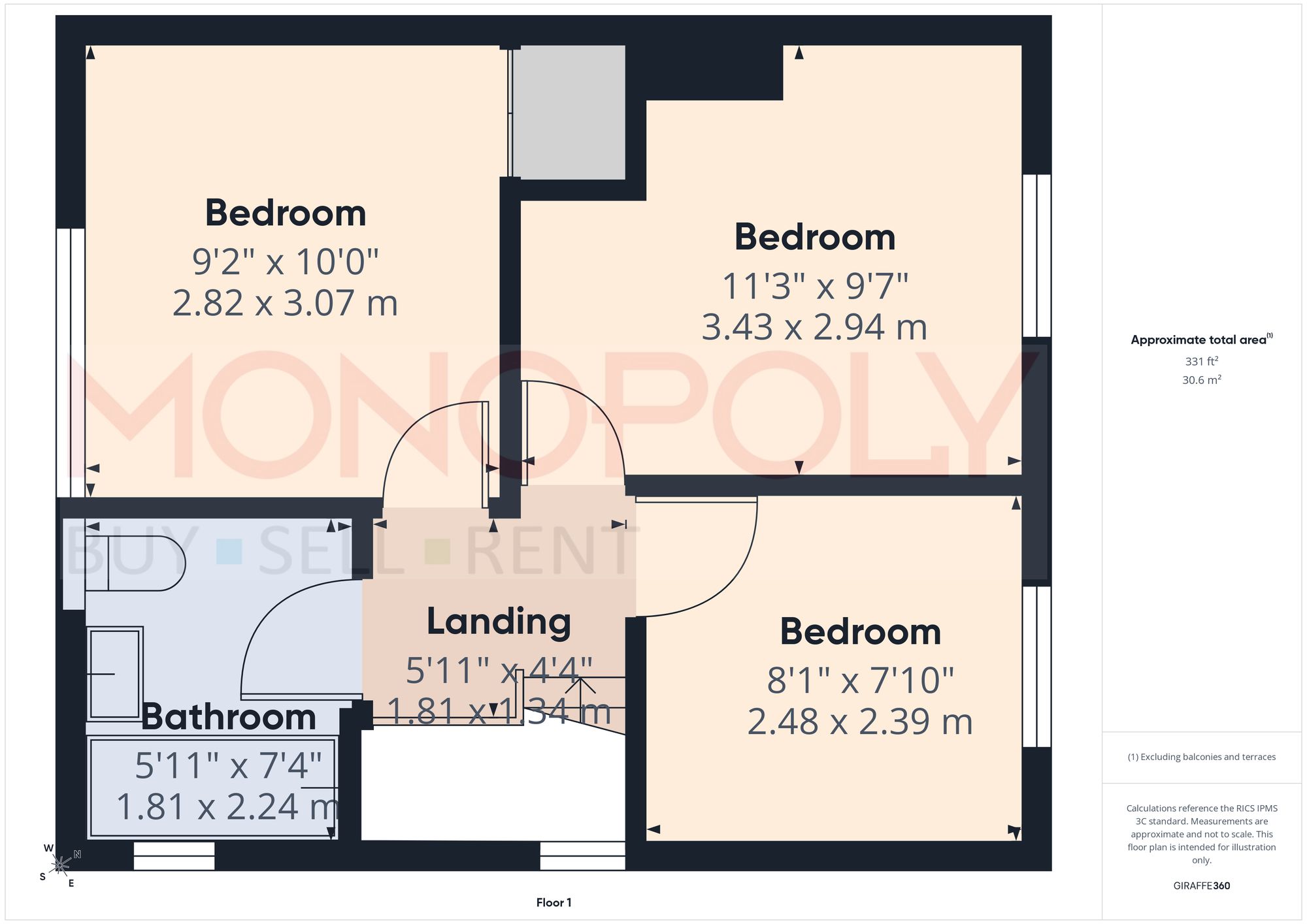 86 Stryt Las, Wrexham floorplan