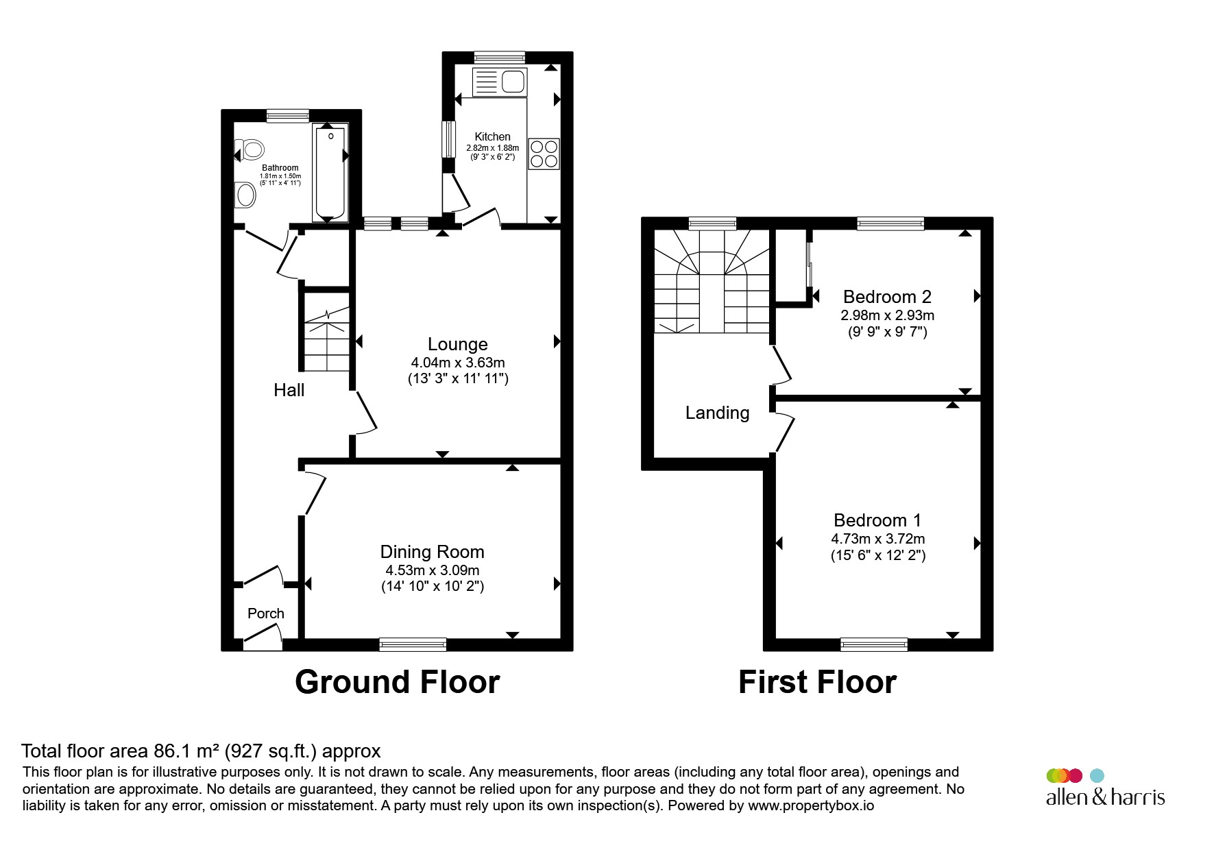 50, Newton Street, Mauchline floorplan