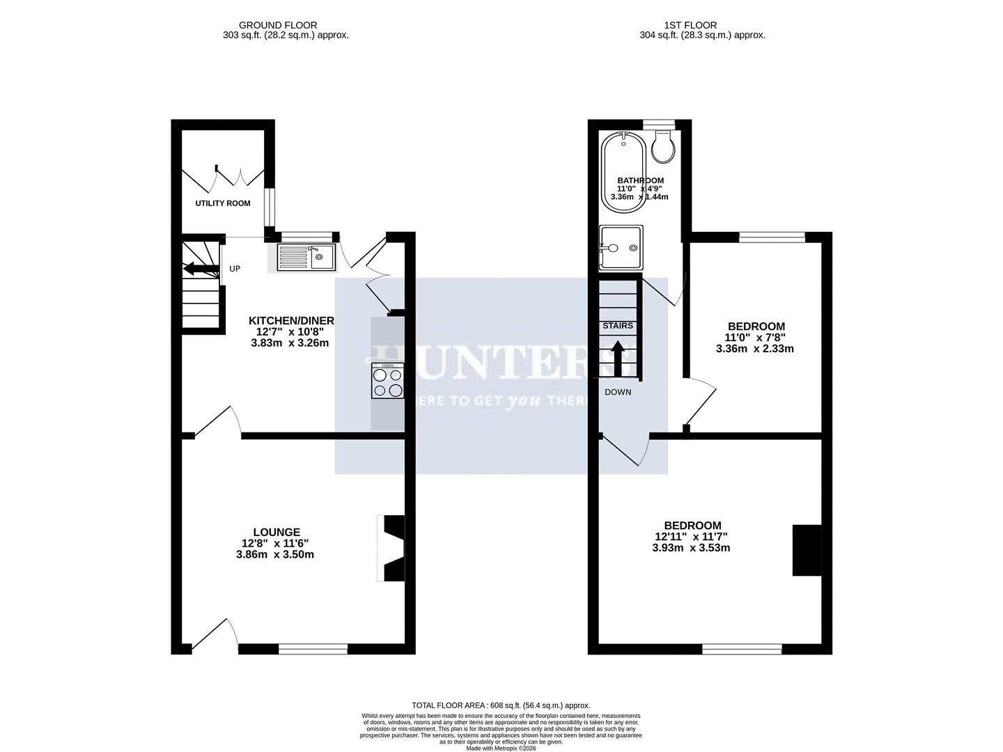 5, South View, East End, Ampleforth floorplan