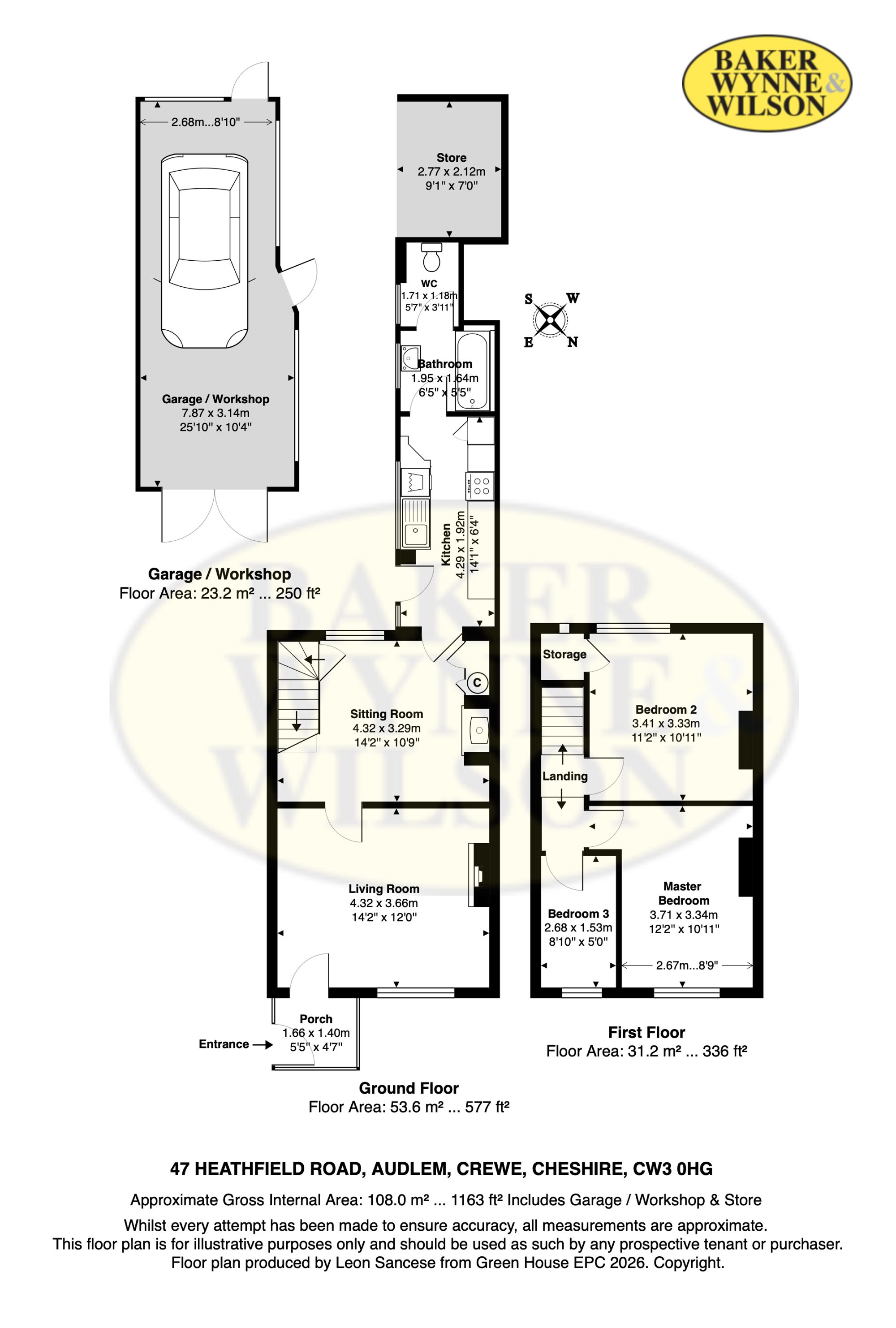47 Heathfield Road, Crewe floorplan