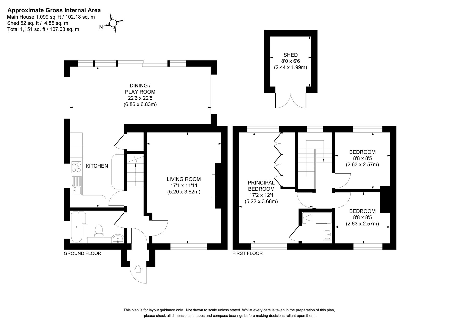 14, Thompsons Close, Woking floorplan