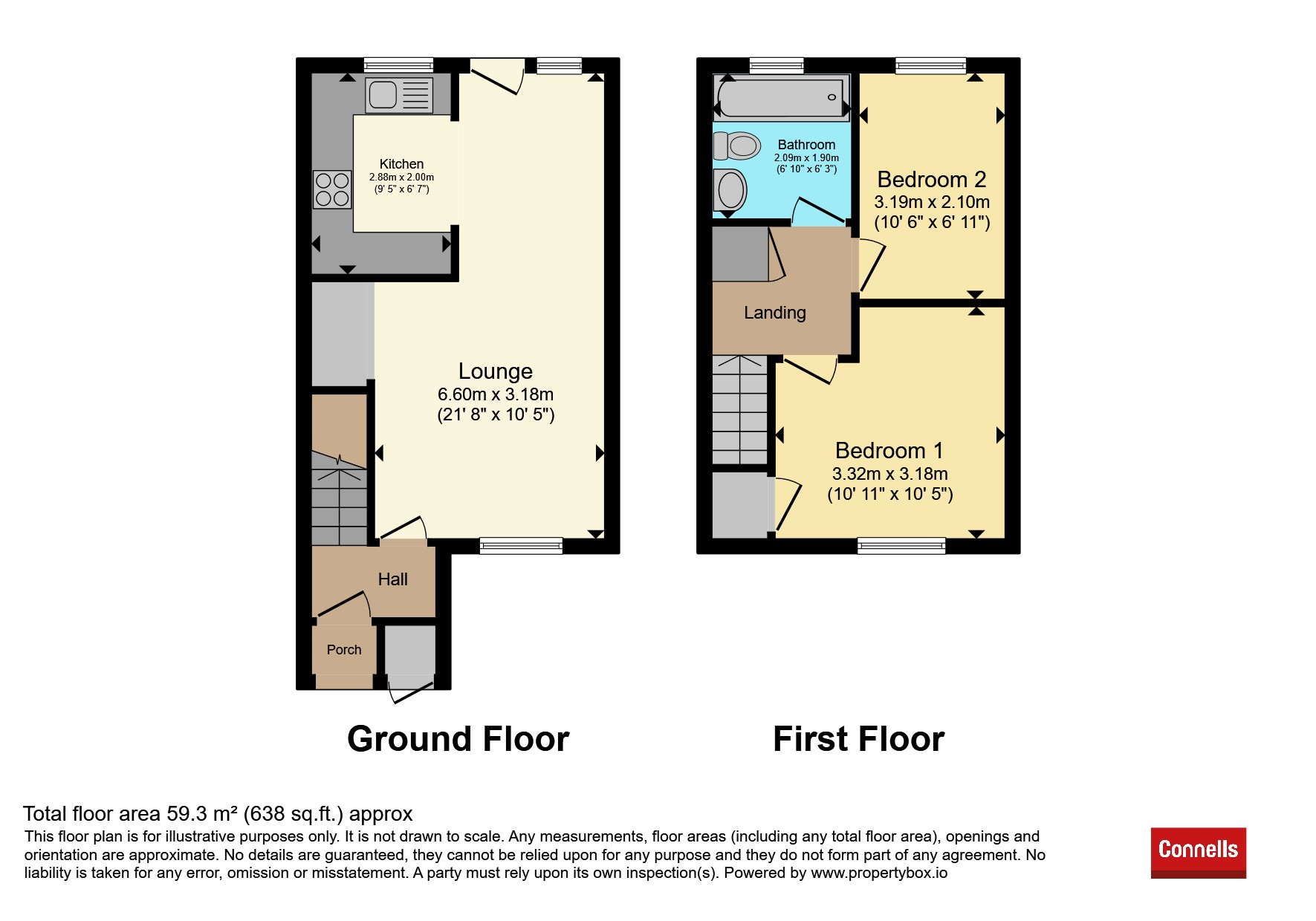 6, Monks Way, Bournemouth floorplan