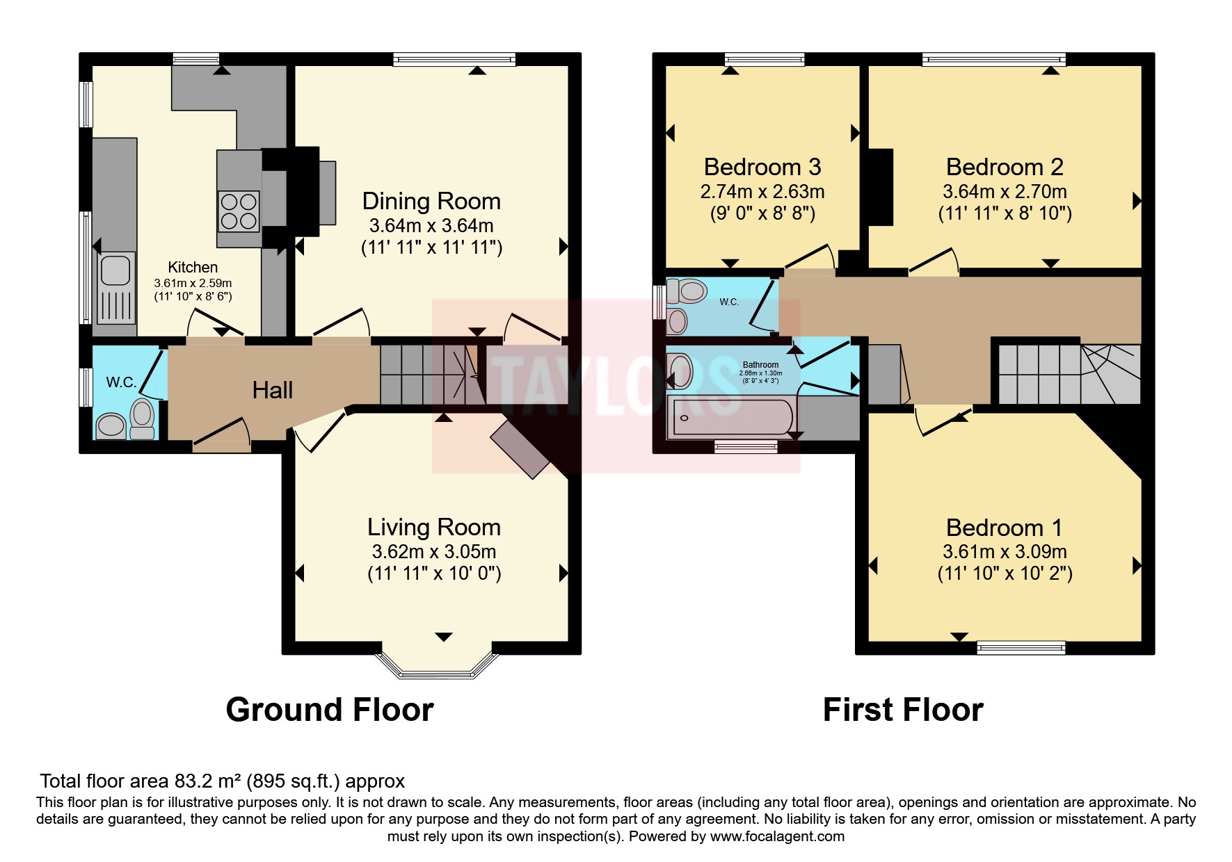 159, Dene Road, Oxford floorplan