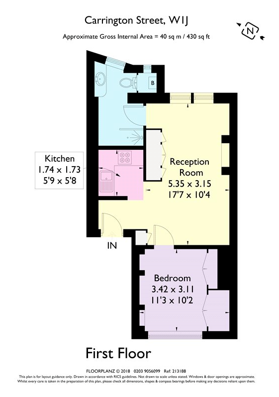 Flat 26,, Garrick House, London floorplan