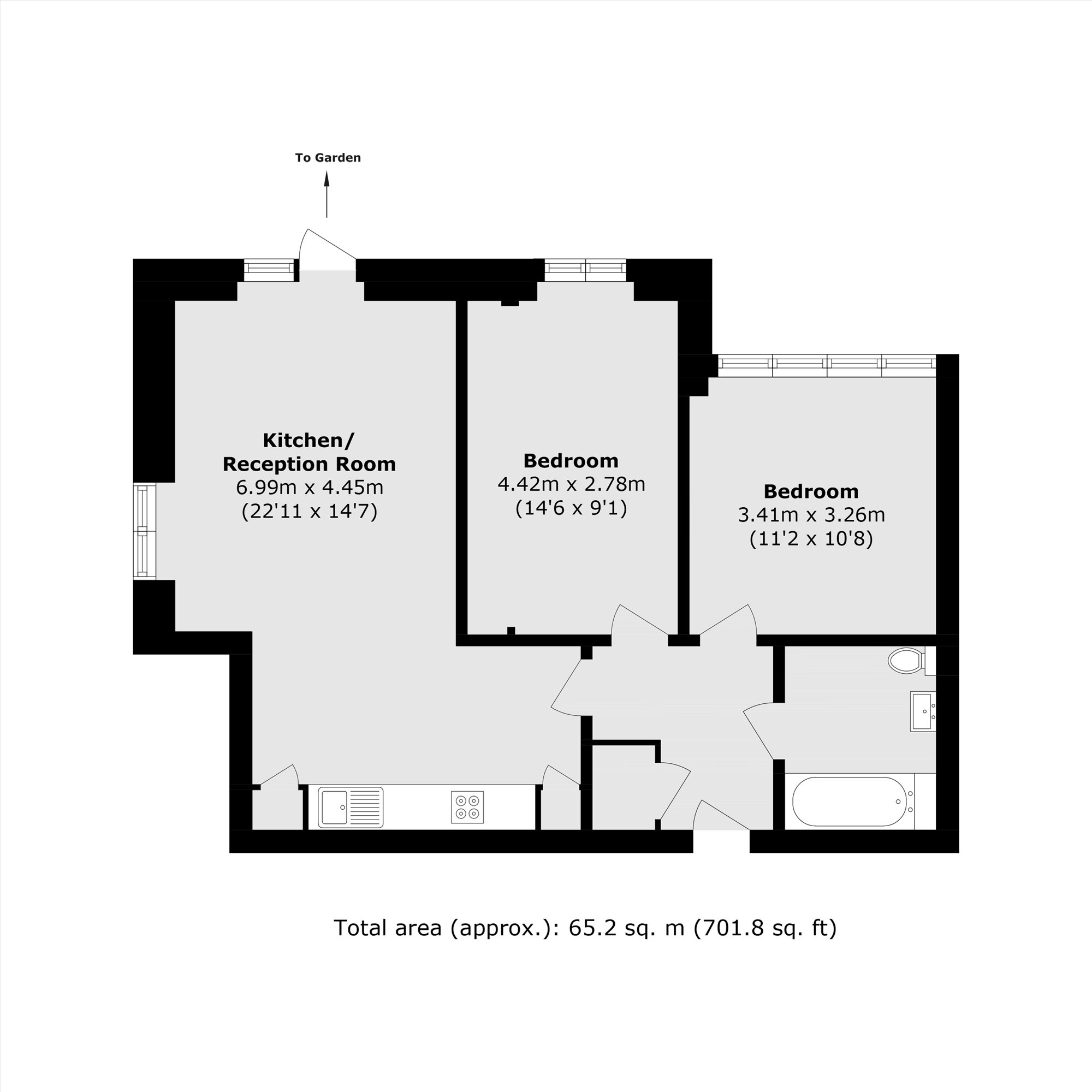 1 Ensham Court, 12, Gatton Road, London floorplan