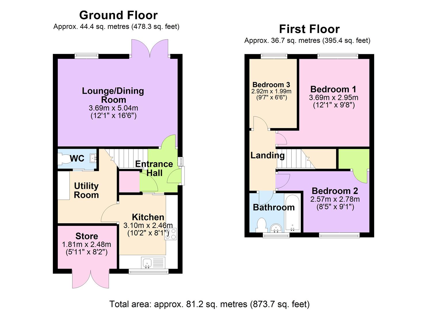 12, Rotherwas Close, Hereford floorplan