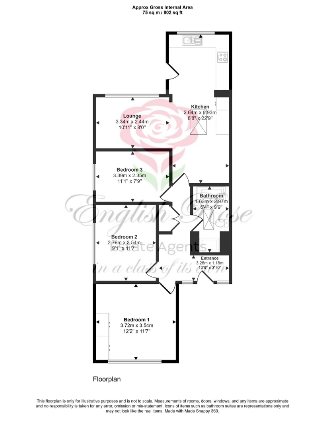 Avon Close, Nottingham floorplan