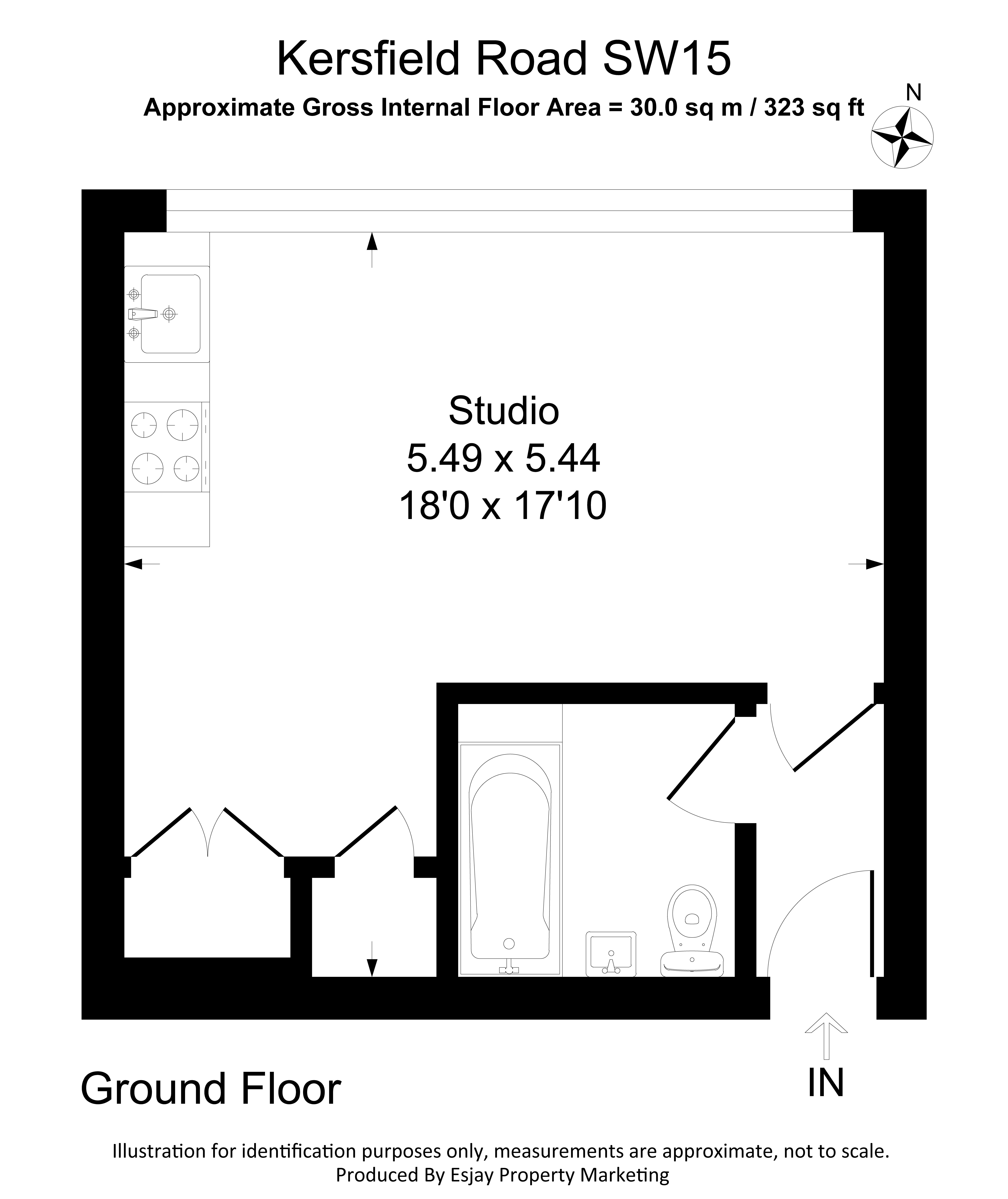 14, Kersfield House, Putney floorplan